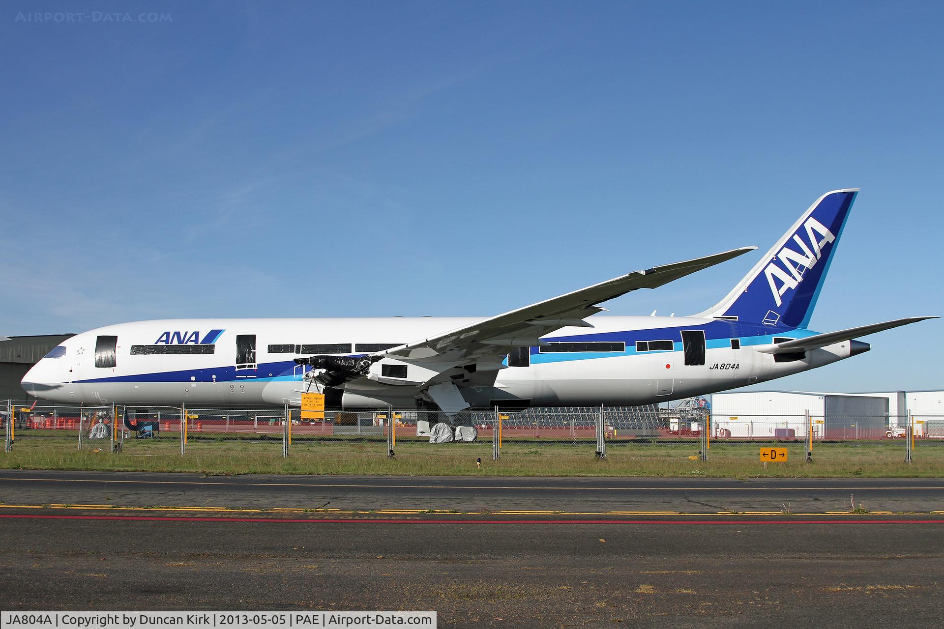 JA804A, 2010 Boeing 787-8 Dreamliner C/N 34486, This aircraft has been stored and cannibalized. It may be destined for Transaero.