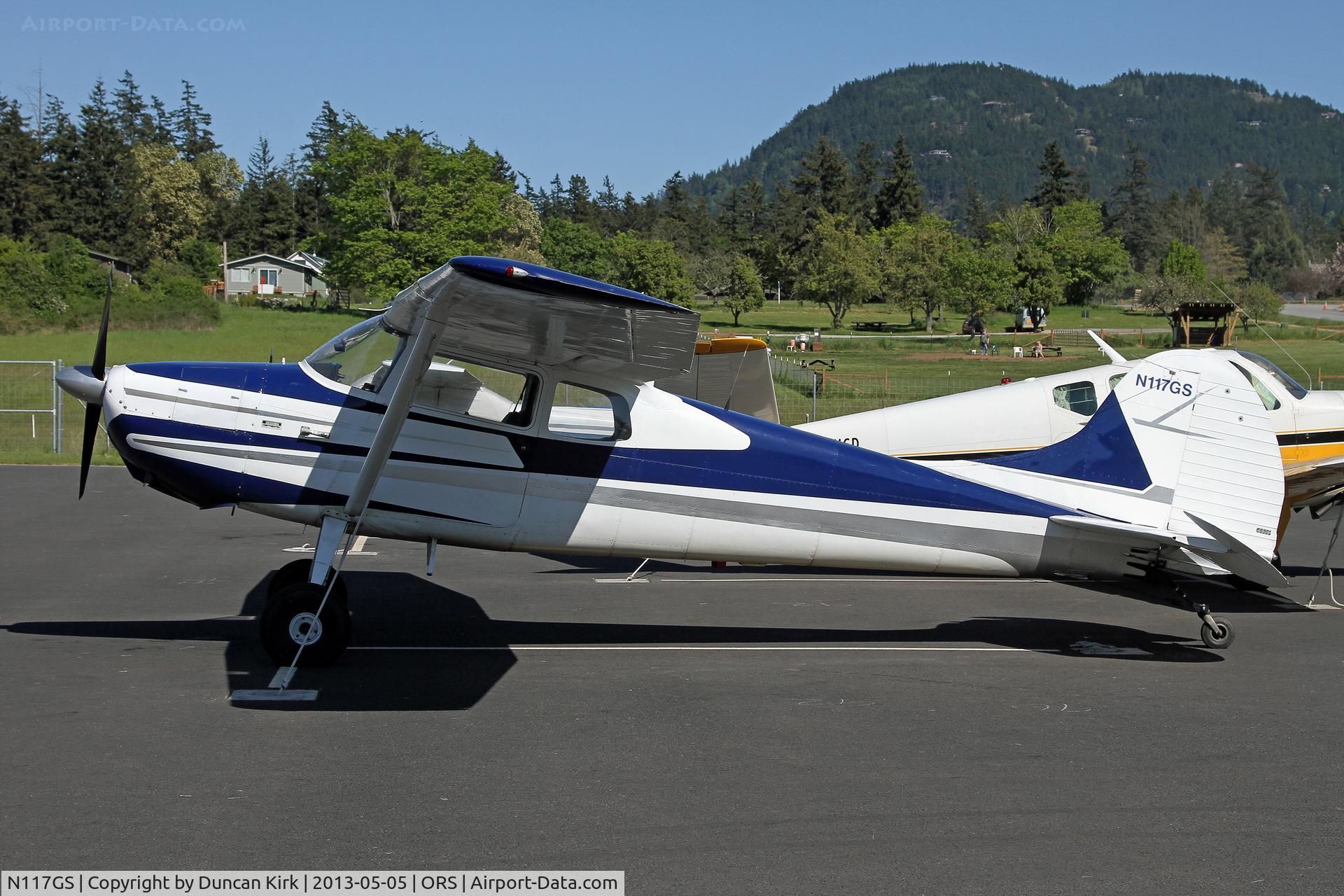N117GS, 1956 Cessna 170B C/N 27157, East Sound visitor