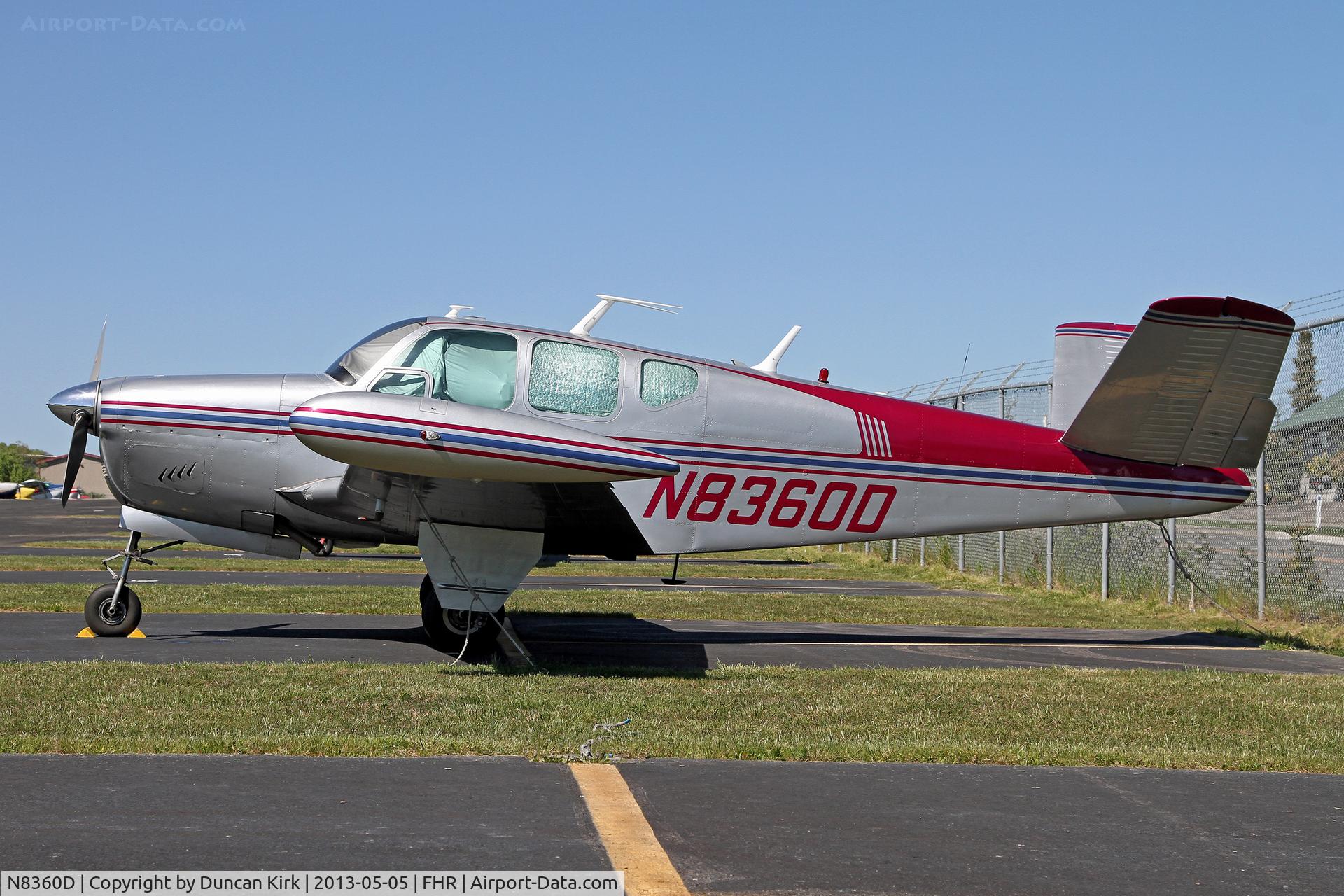 N8360D, 1958 Beech J35 Bonanza C/N D-5481, Gorgeous scheme on this bird