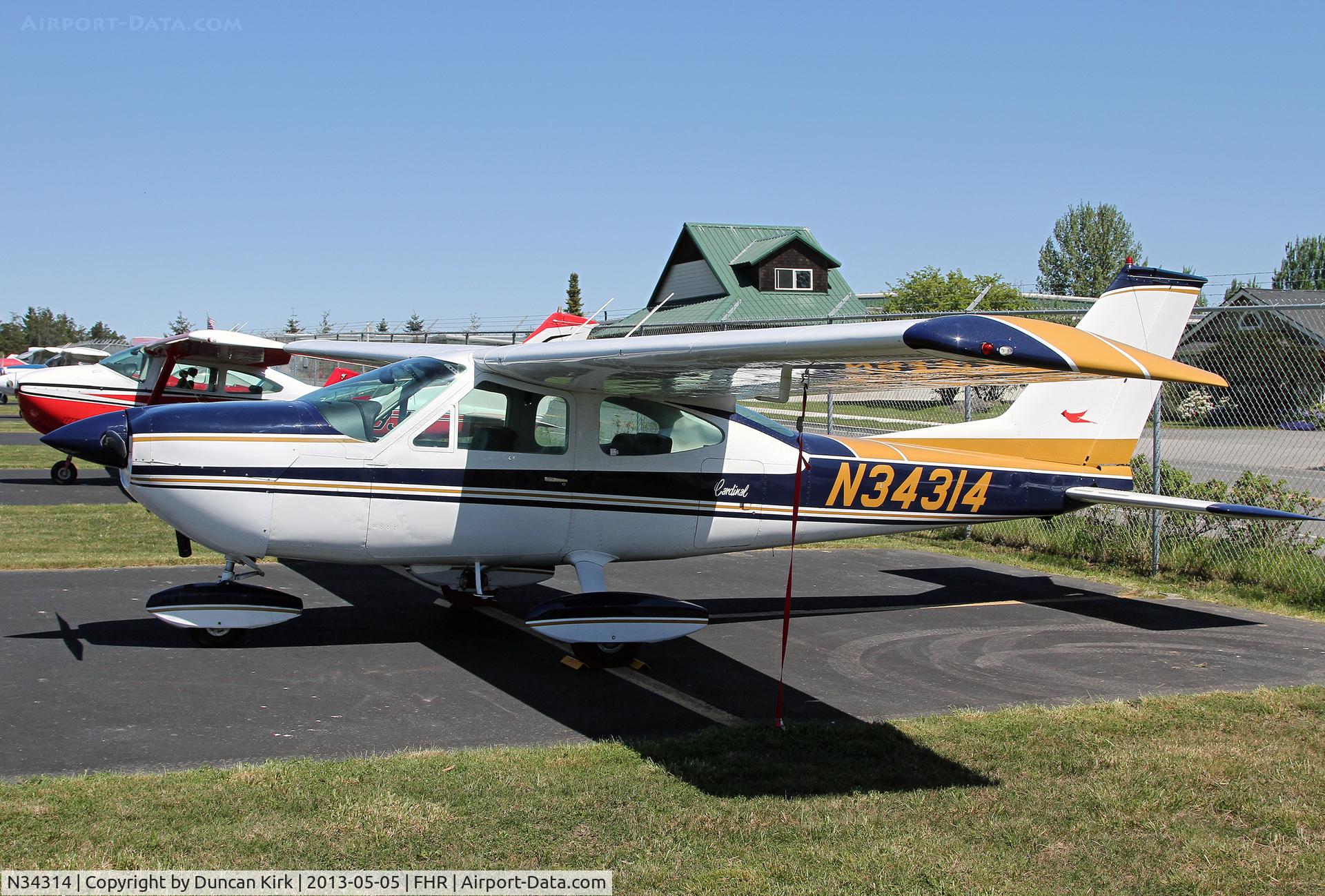 N34314, Cessna 177B Cardinal C/N 17701762, Friday Harbor sunny weather visitor
