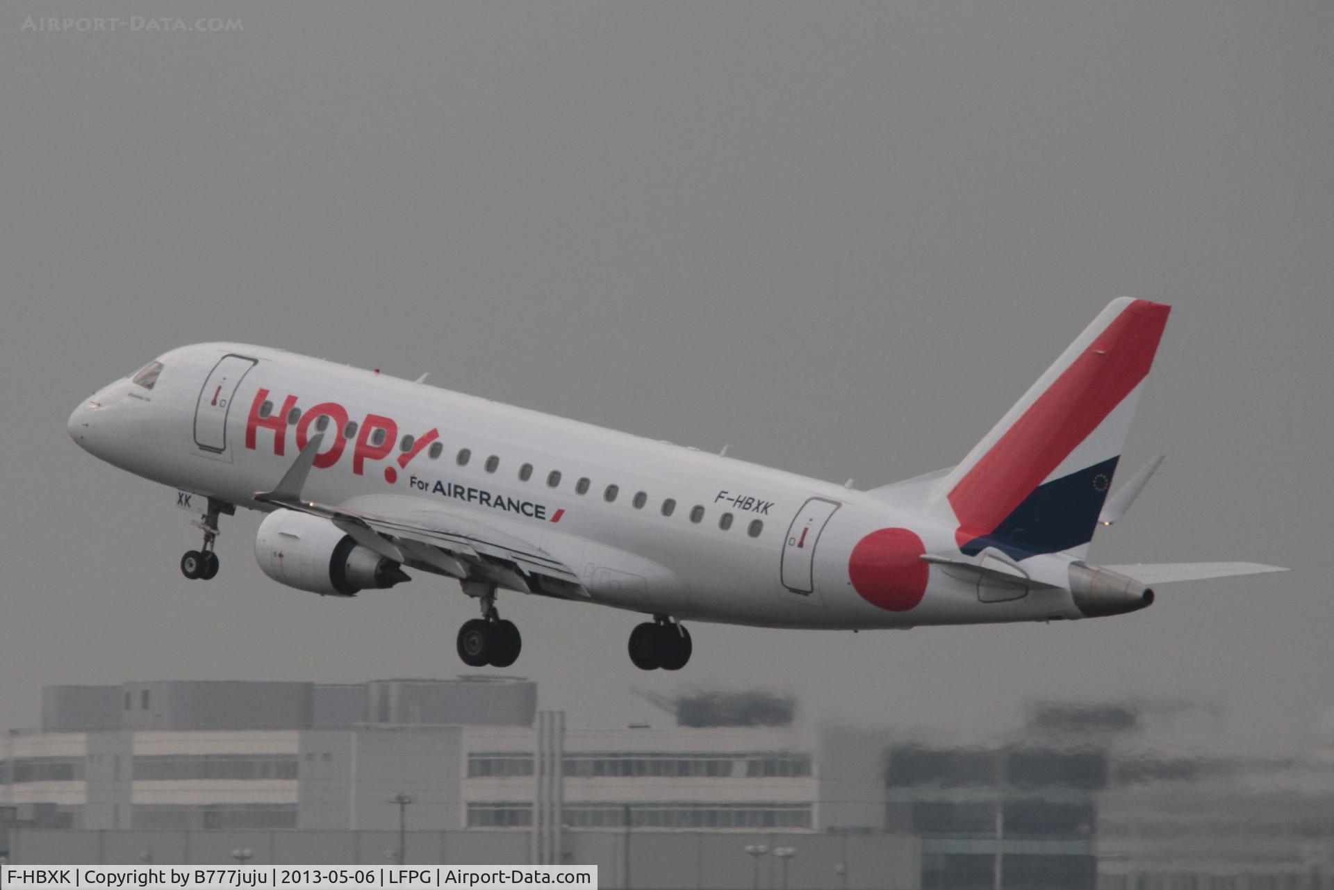 F-HBXK, 2004 Embraer 170LR (ERJ-170-100LR) C/N 17000008, with new HOP! peint