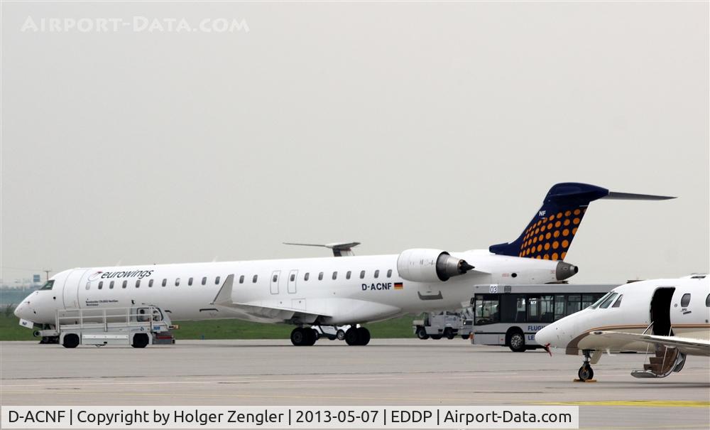D-ACNF, 2009 Bombardier CRJ-900 (CL-600-2D24) C/N 15243, Afternoon shuttle from DUS has just arrived at parking position....