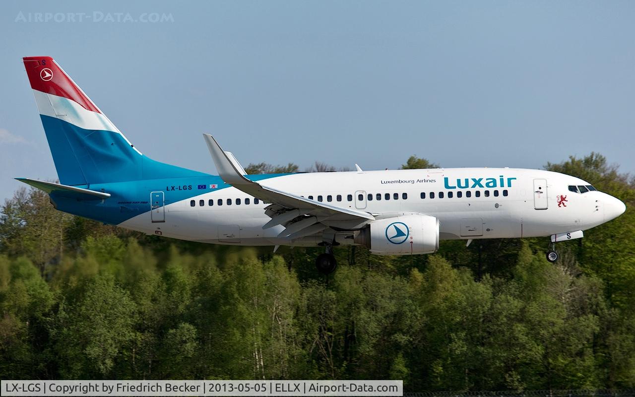 LX-LGS, 2005 Boeing 737-7C9 C/N 33956, on final RW24