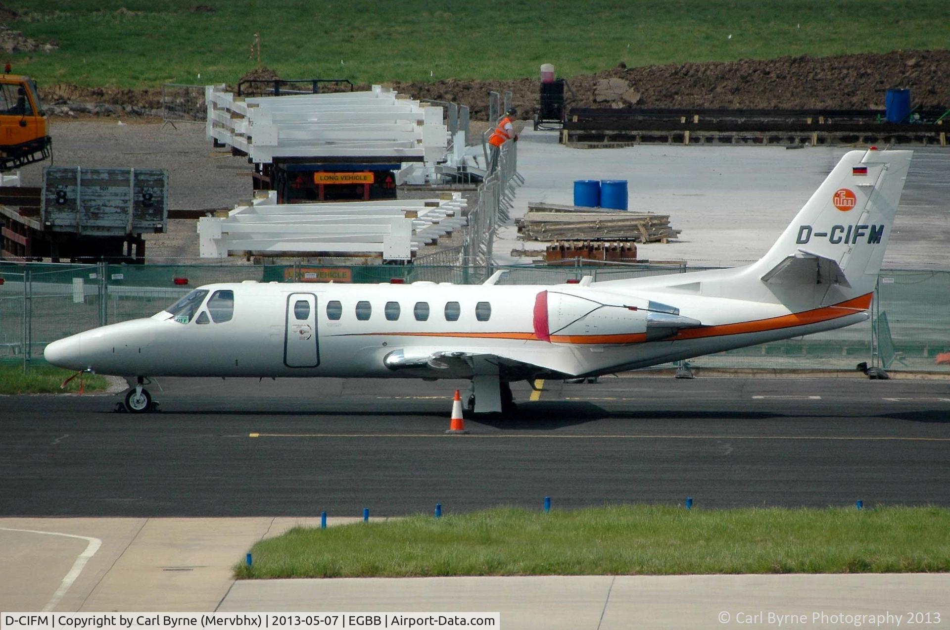 D-CIFM, 2009 Cessna 560 Citation Encore+ C/N 560-0814, Taken from the Elmdon MSCP.