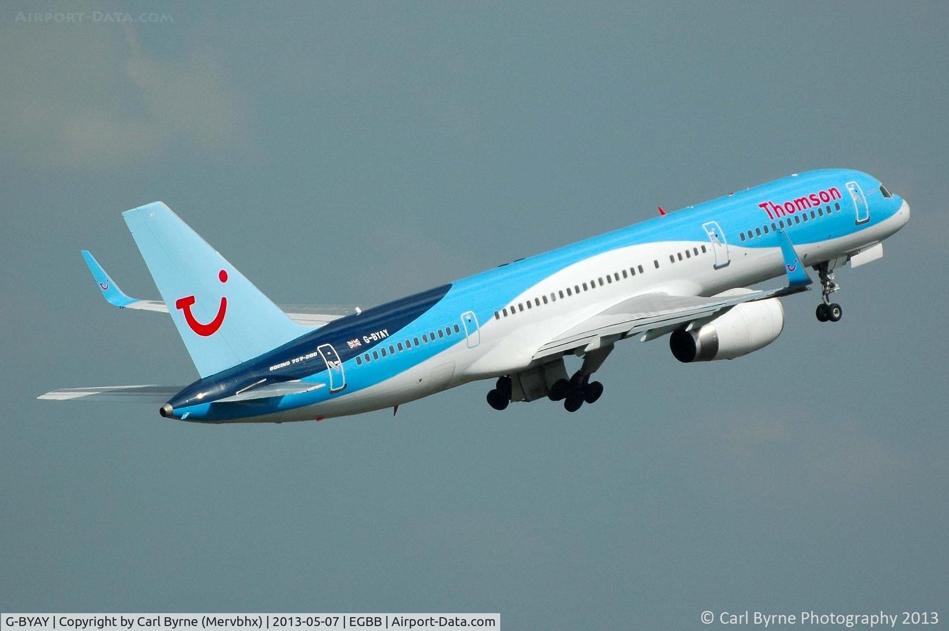 G-BYAY, 1999 Boeing 757-204 C/N 28836, Taken from the Elmdon MSCP.