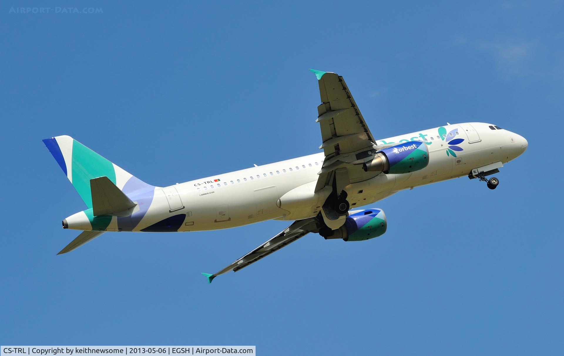 CS-TRL, 2008 Airbus A320-214 C/N 3758, Leaving for Tenerife.