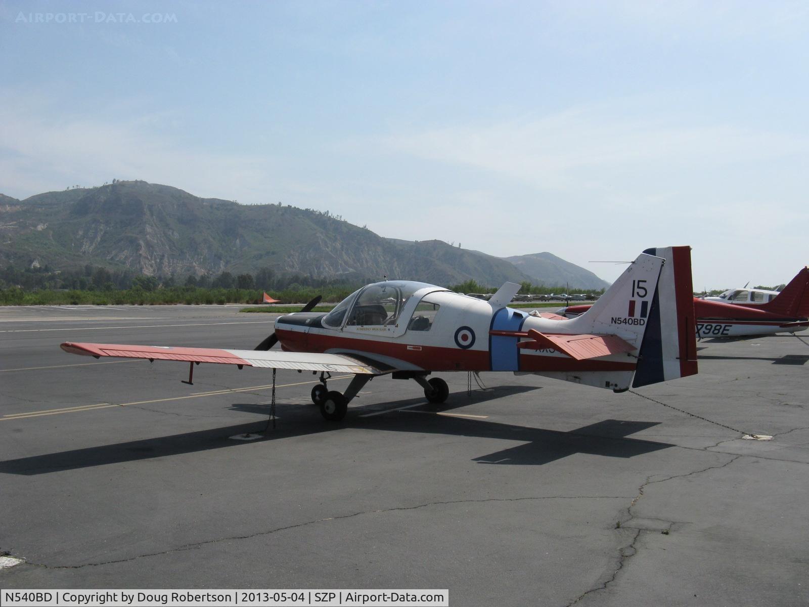 N540BD, 1973 Scottish Aviation Bulldog T.1 C/N BH120/232, 1973 Scottish Aviation BULLDOG Mdl 120/121, Lycoming O-540-A1B5D 200 Hp