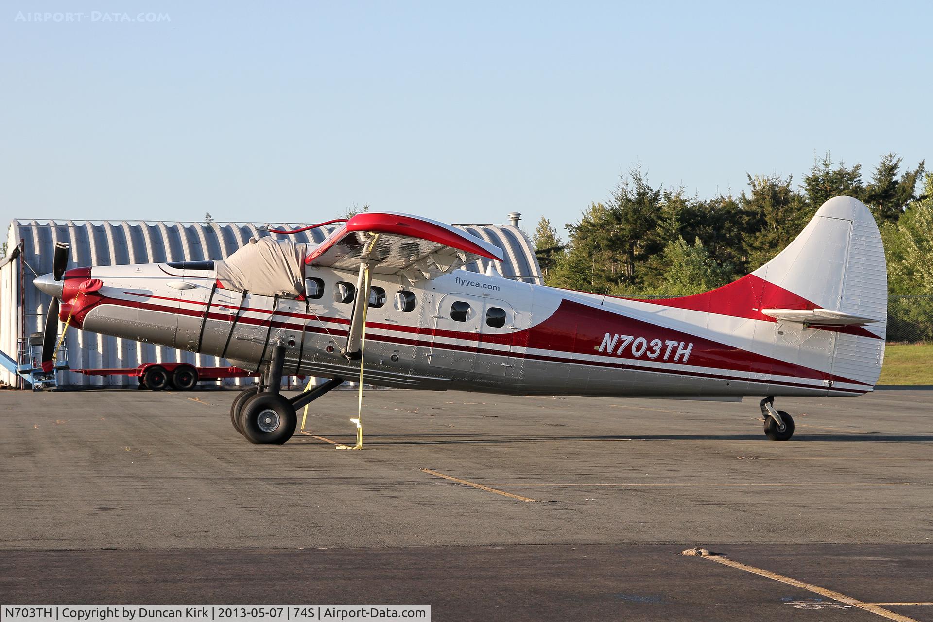 N703TH, 1965 De Havilland Canada DHC-3 Otter C/N 456, Pity about the covers on this beauty seen on a gorgeous evening at Anacortes