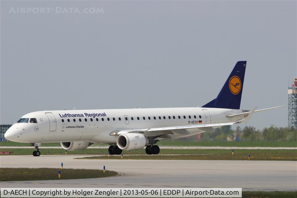 D-AECH, 2010 Embraer 190LR (ERJ-190-100LR) C/N 19000376, FRA shuttle on twy E7...