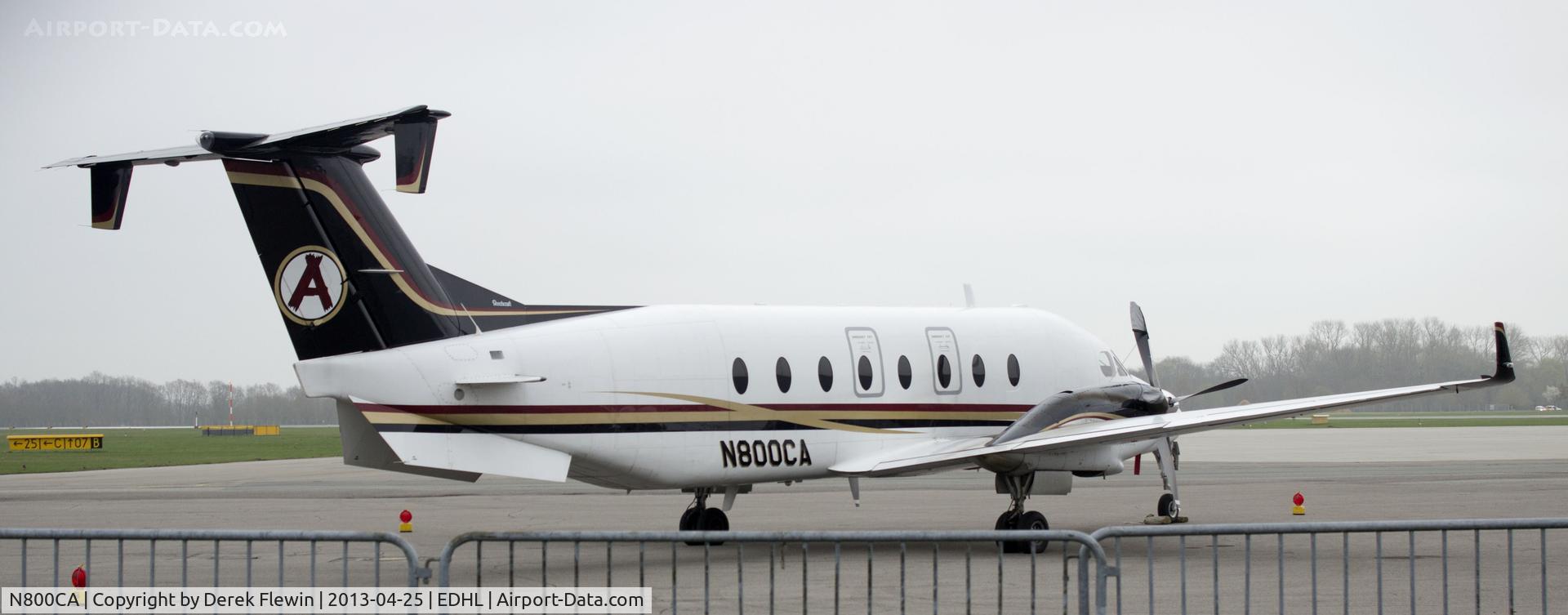 N800CA, 1999 Beech 1900D C/N UE-383, Seen at Lubeck Airport.