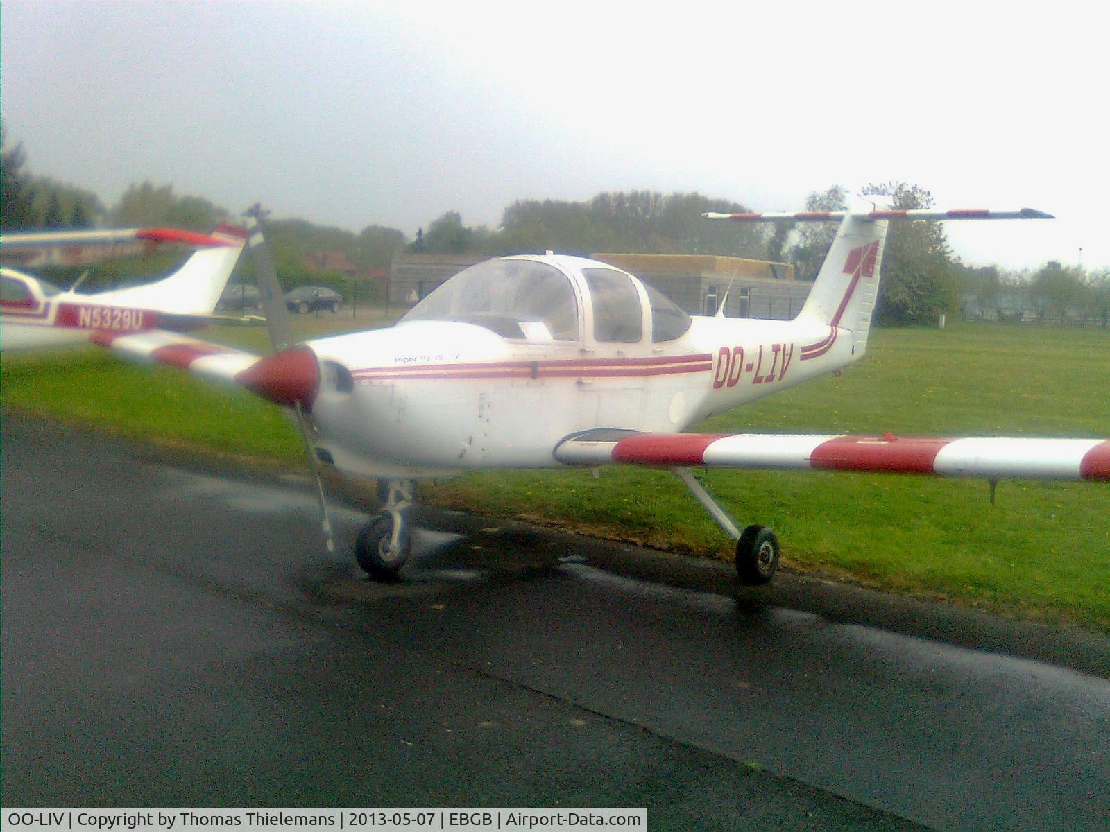 OO-LIV, 1979 Piper PA-38-112 Tomahawk Tomahawk C/N 38-79A0921, parked at hangar