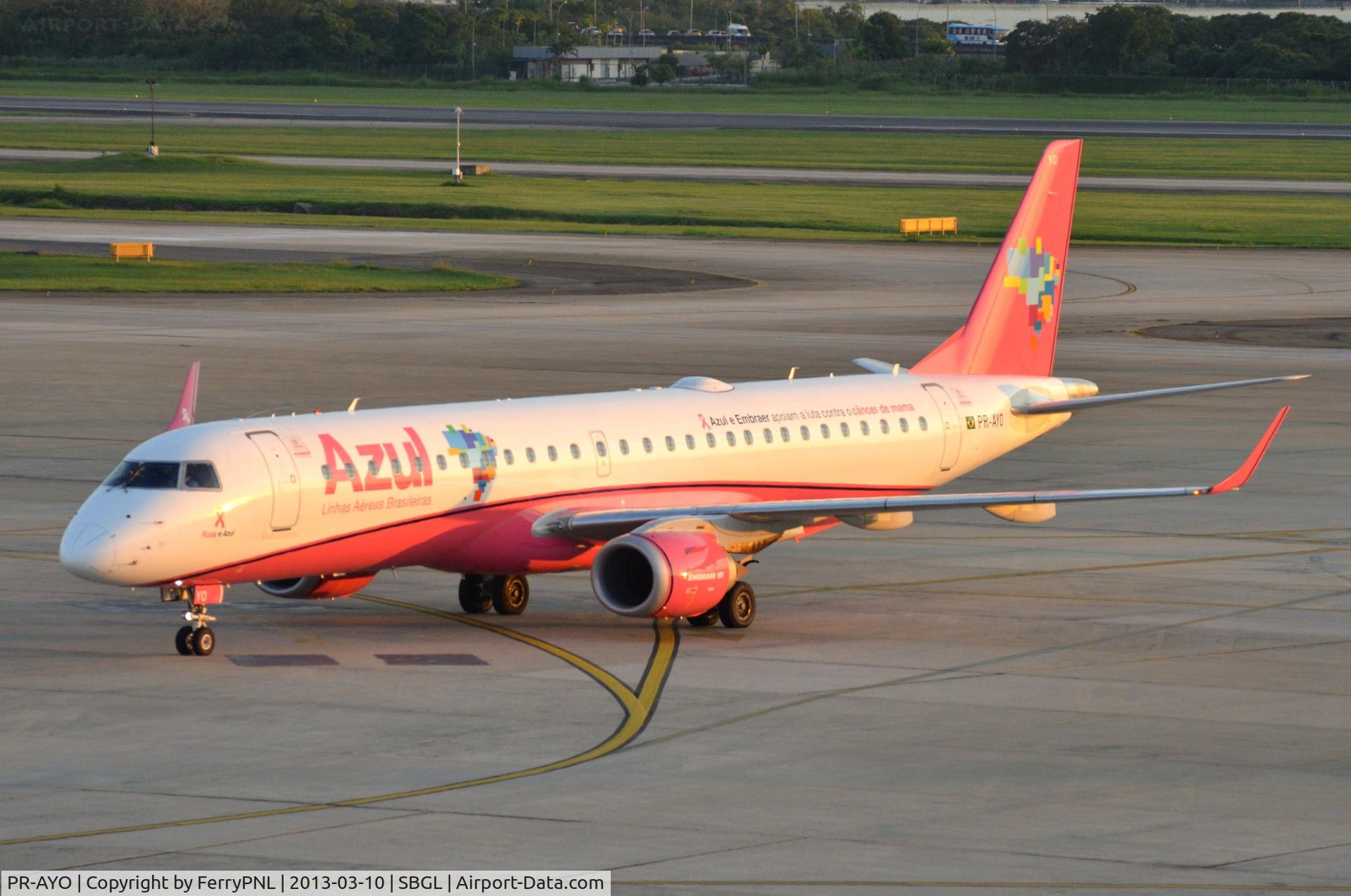 PR-AYO, 2010 Embraer 195LR (ERJ-190-200LR) C/N 19000391, Azul ERJ195 in special c/s