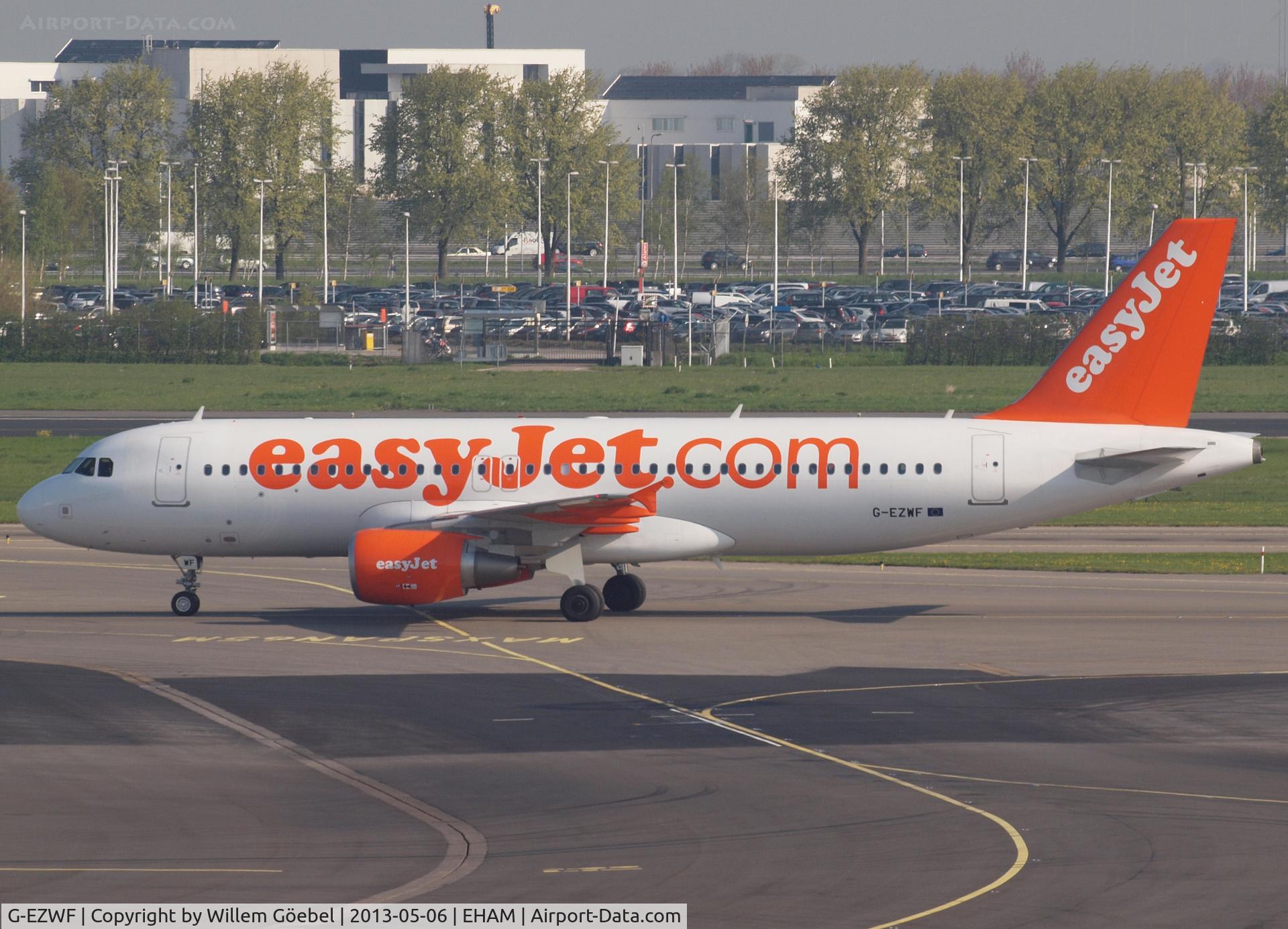 G-EZWF, 2012 Airbus A320-214 C/N 5319, Taxi to the gate of Schiphol Airport