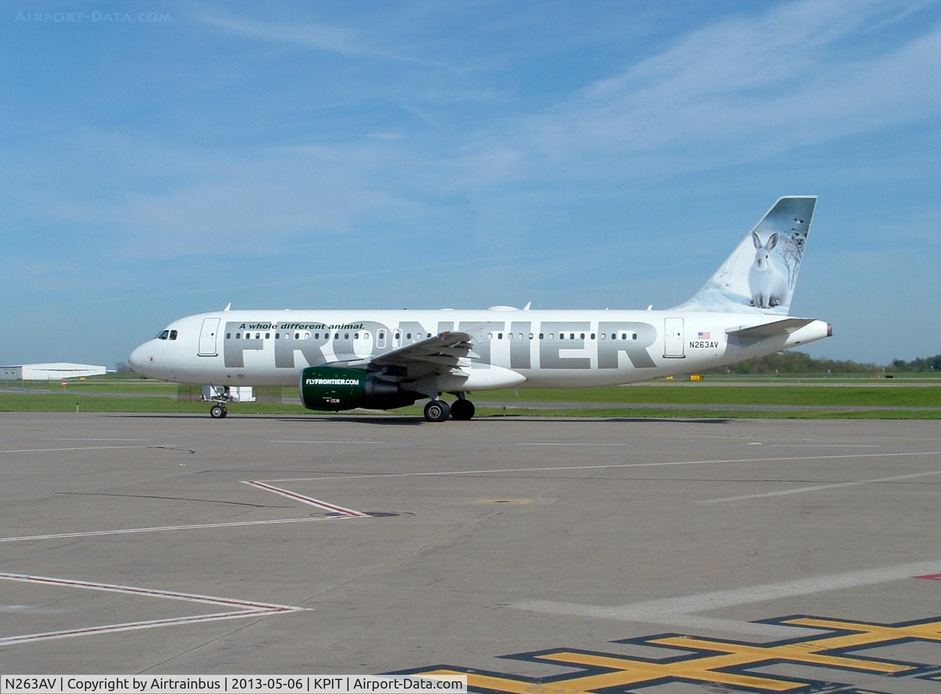 N263AV, 2002 Airbus A320-214 C/N 1860, Frontier A320