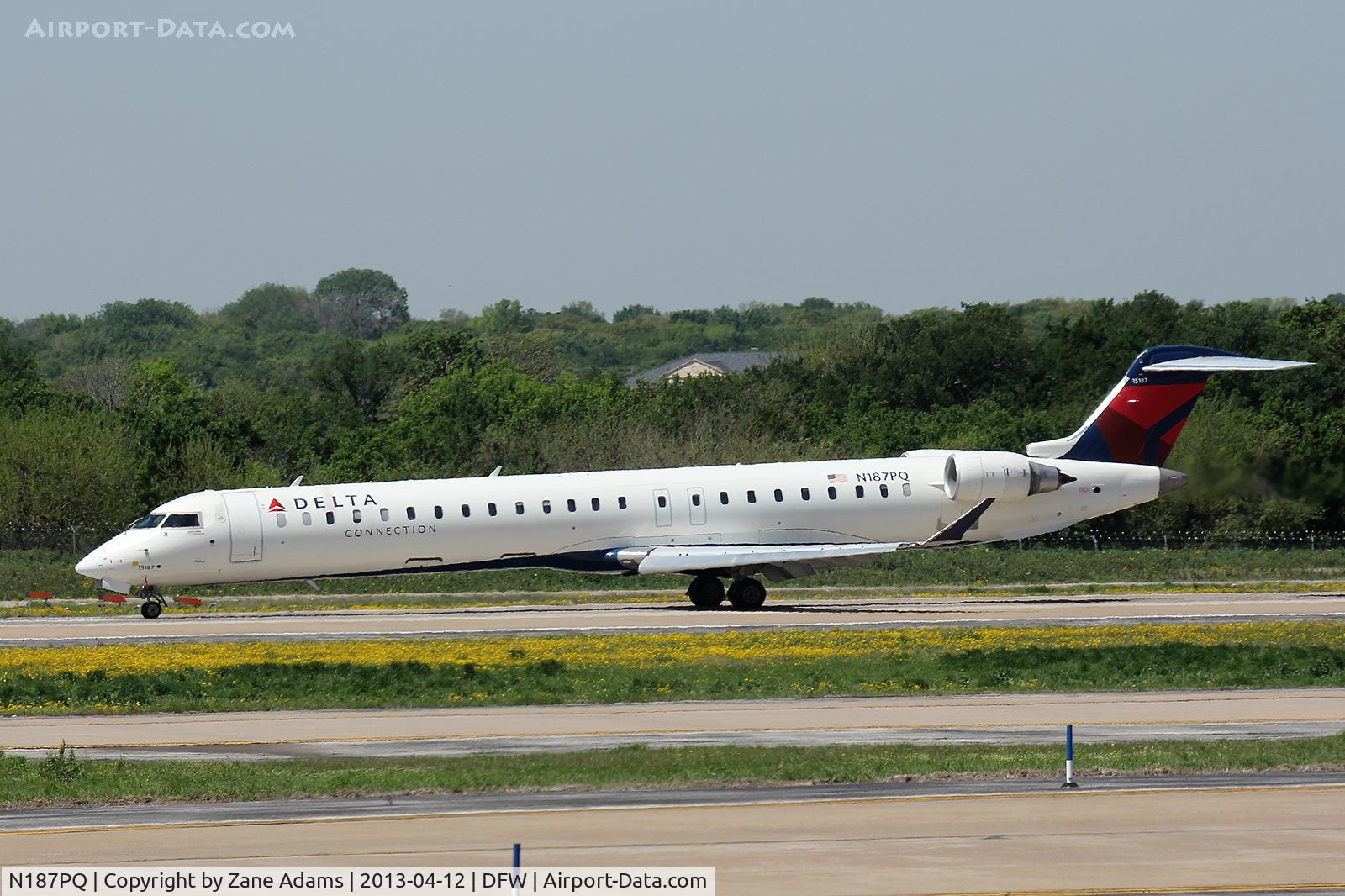 N187PQ, 2008 Bombardier CRJ-900ER (CL-600-2D24) C/N 15187, Delta Airlines at DFW Airport