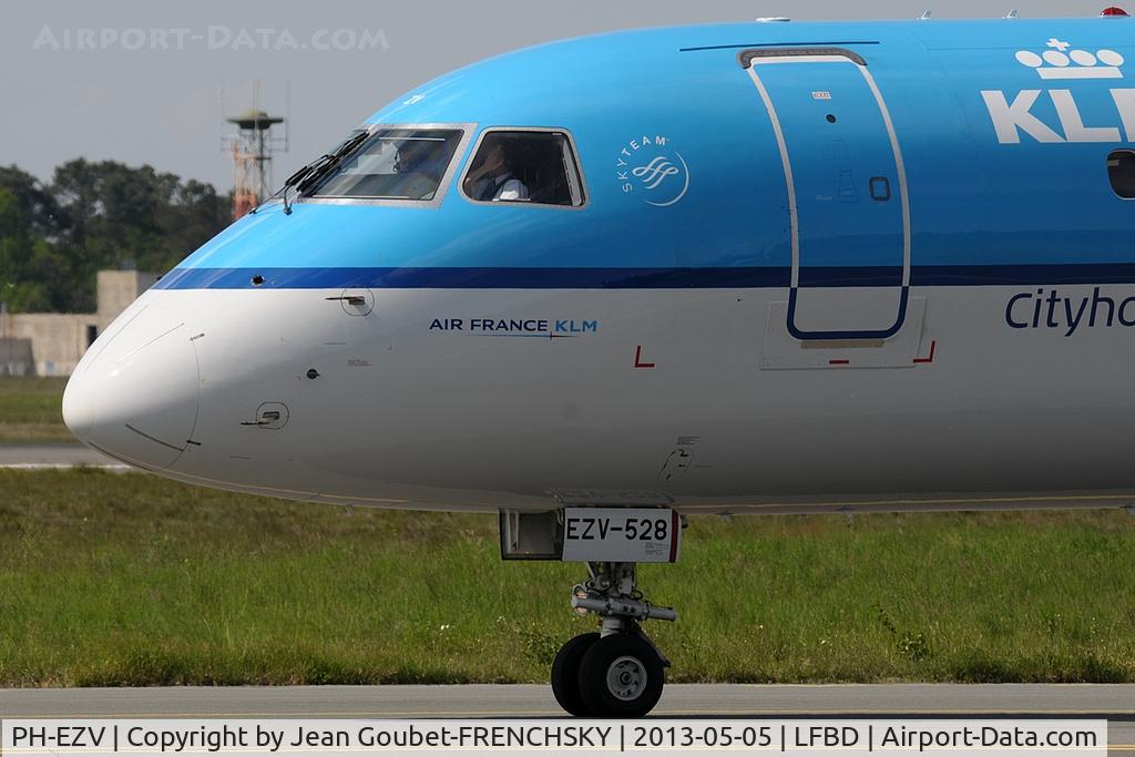 PH-EZV, 2012 Embraer 190LR (ERJ-190-100LR) C/N 19000528, from and to AMS