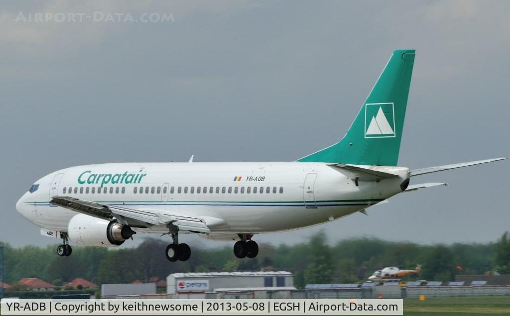 YR-ADB, 1997 Boeing 737-31S C/N 29058, Arriving for a spray job.