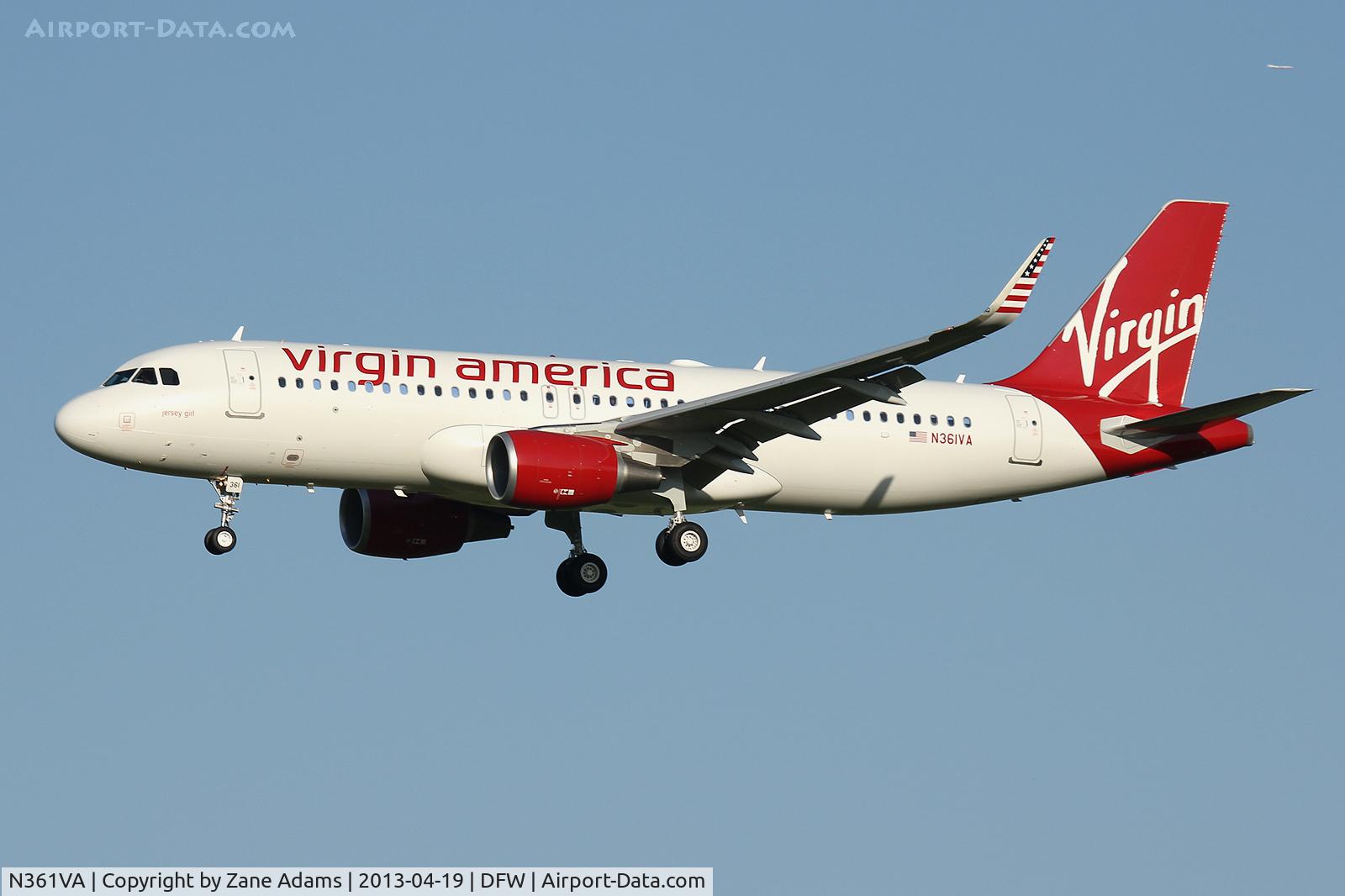 N361VA, 2013 Airbus A320-214 C/N 5515, Virgin Airlines 