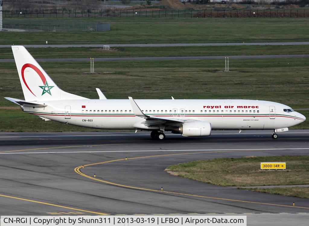 CN-RGI, 2011 Boeing 737-86N C/N 36831, Ready for take off rwy 32R