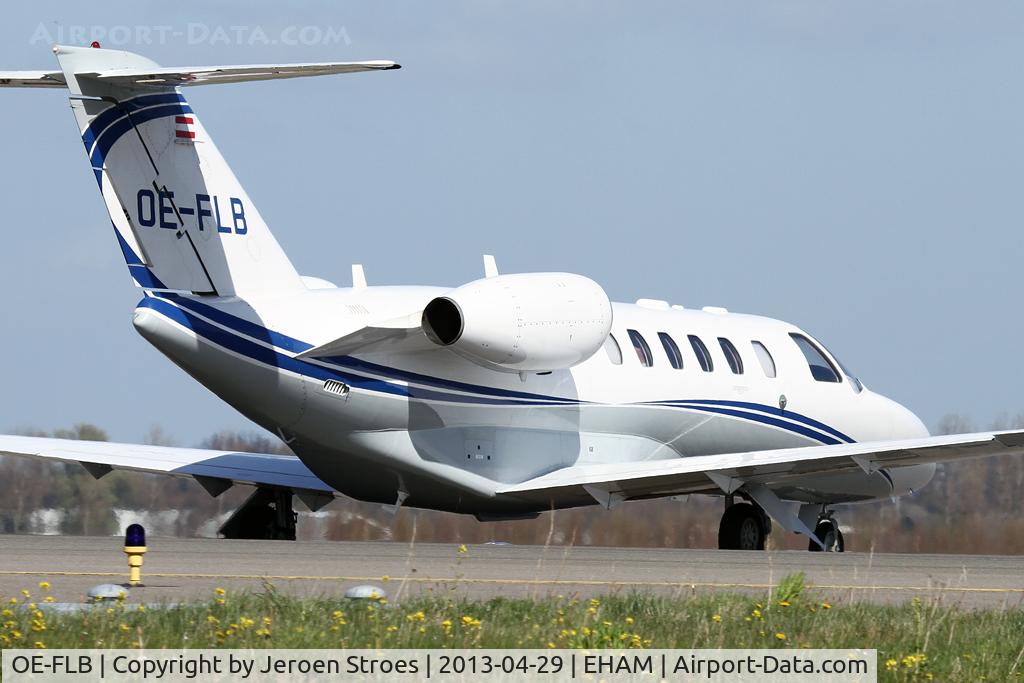 OE-FLB, 2007 Cessna 525A CitationJet CJ2+ C/N 525A0369, just crossiing the highway bridge