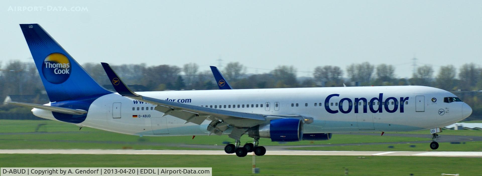D-ABUD, 1992 Boeing 767-330/ER C/N 26983, Condor, seen here on short finals at Düsseldorf Int´l (EDDL)