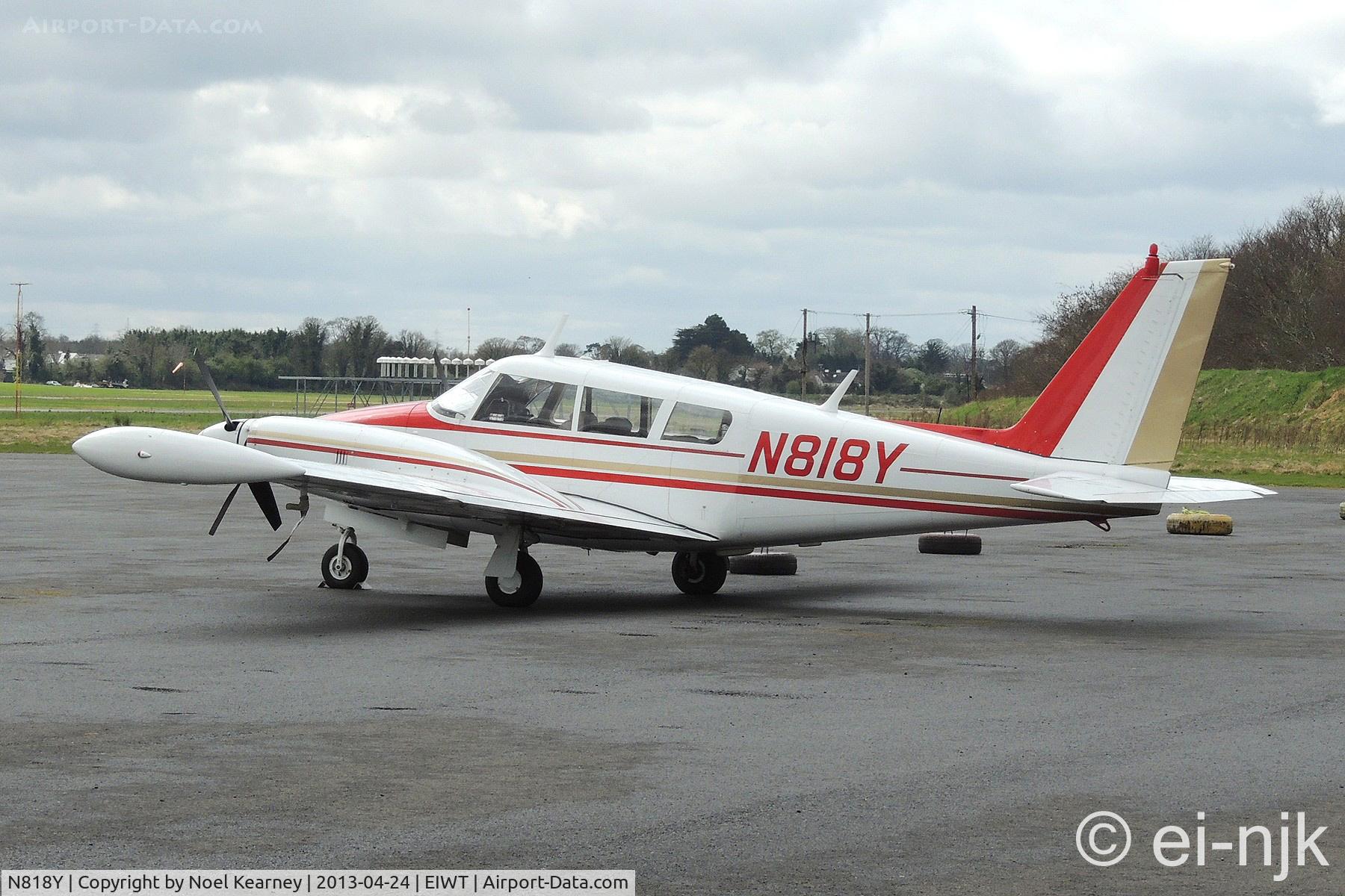 N818Y, 1967 Piper PA-30 Twin Comanche Twin Comanche C/N 30-1458, Seen parked on the apron at Weston.