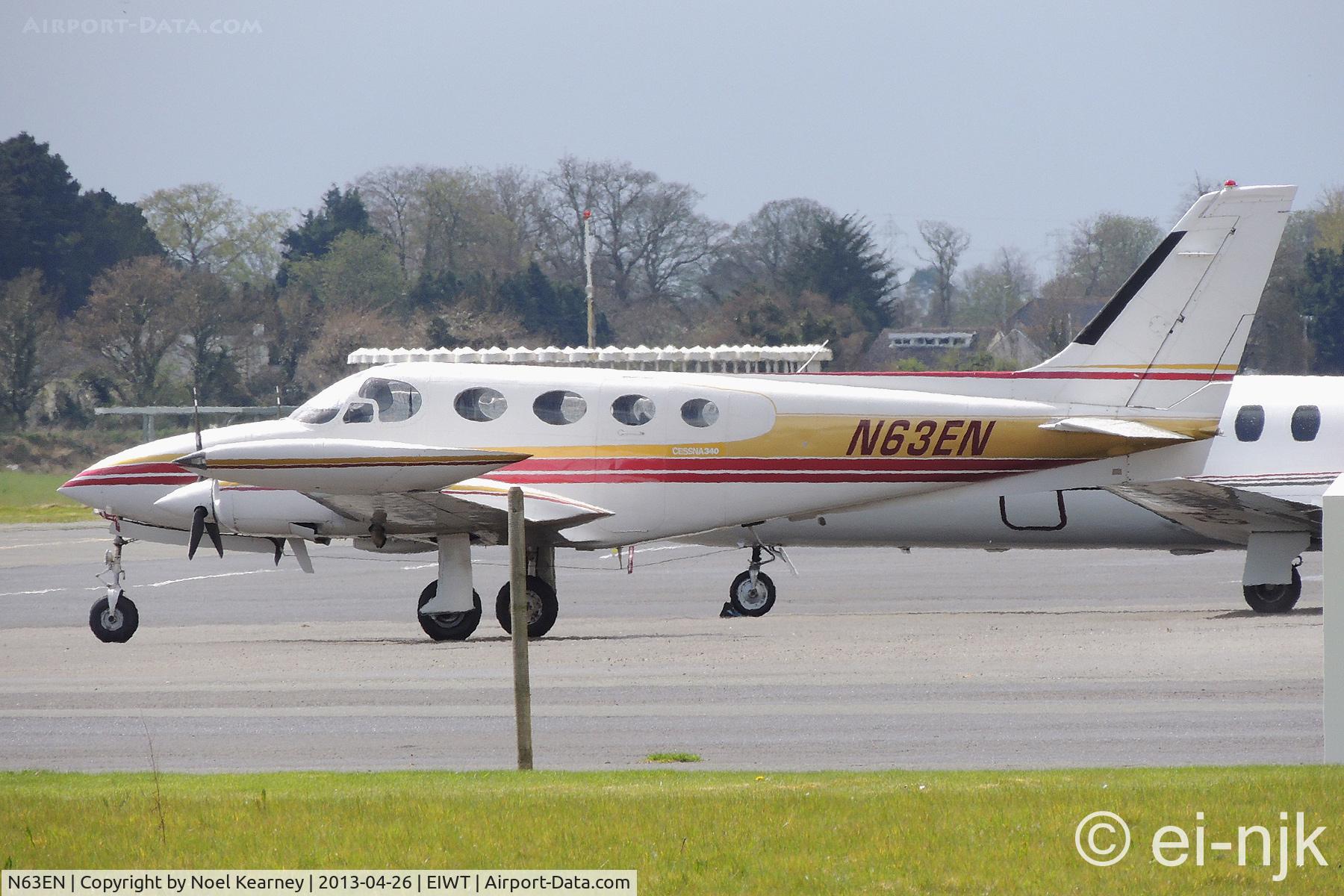 N63EN, 1972 Cessna 340 C/N 340-0063, Seen parked on the apron at Weston.