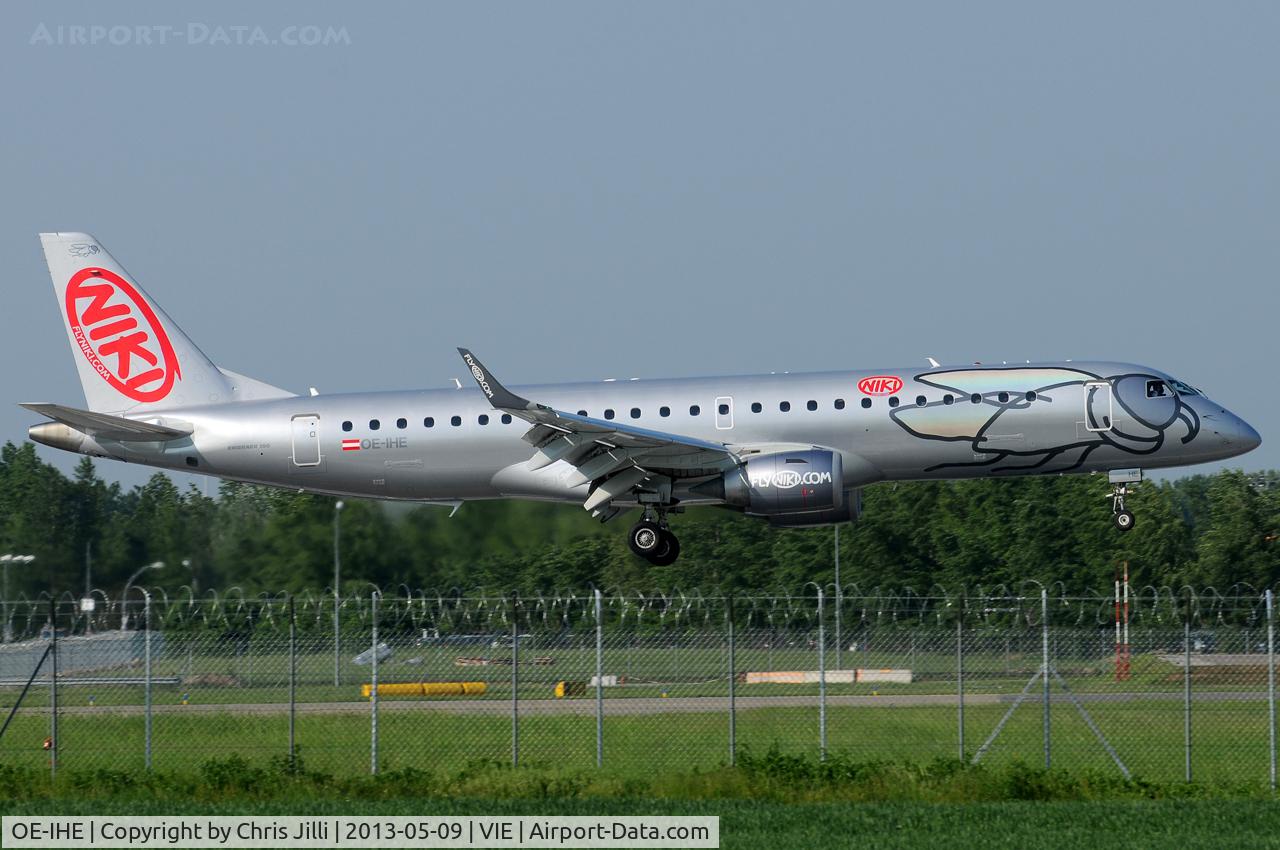 OE-IHE, 2010 Embraer 190LR (ERJ-190-100LR) C/N 19000387, NIKI