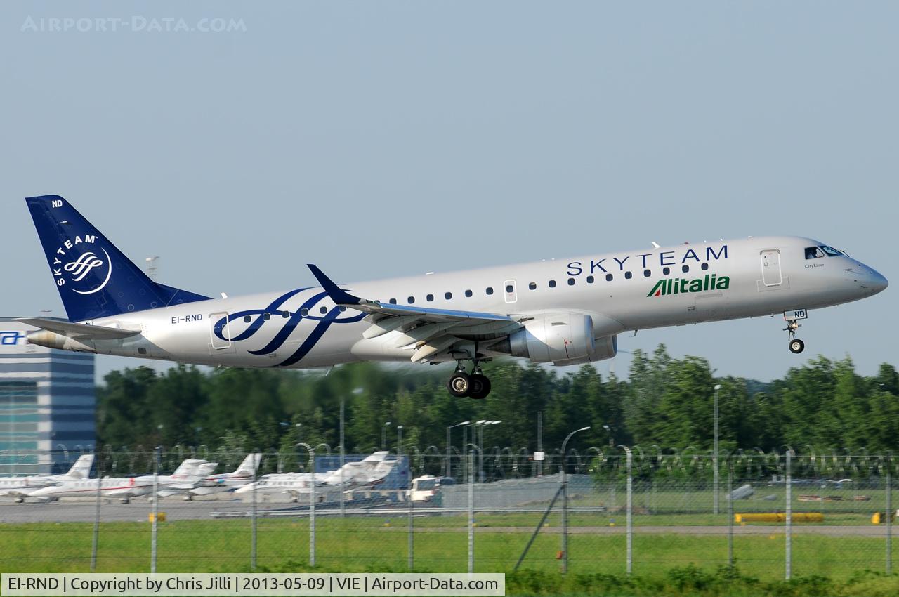 EI-RND, 2012 Embraer 190LR (ERJ-190-100LR) C/N 19000512, Alitalia