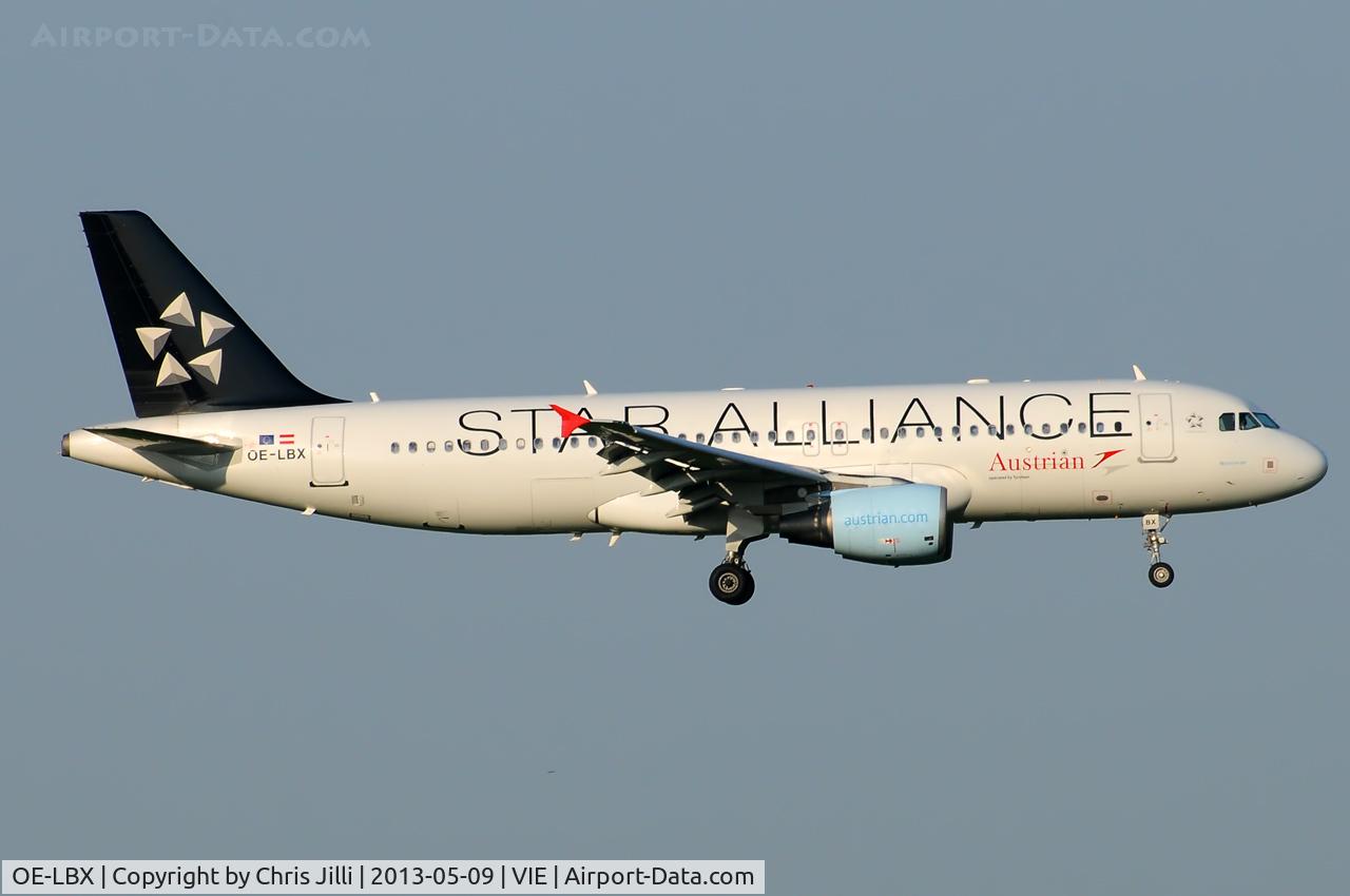 OE-LBX, 2002 Airbus A320-214 C/N 1735, Austrian Airlines