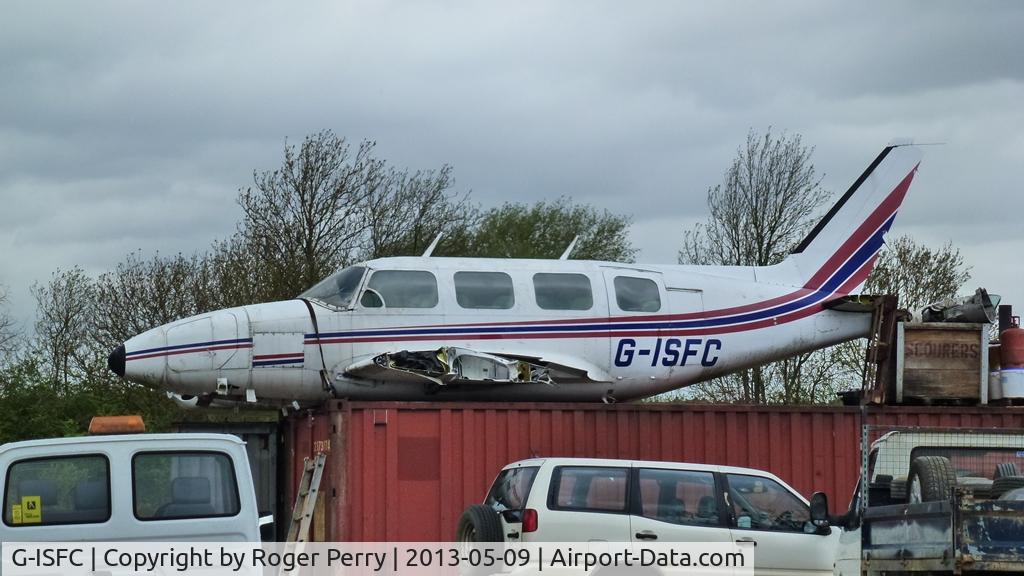 G-ISFC, 1973 Piper PA-31 Navajo C/N 31-7300970, Seen at Nene Park scrapyard Northants on 9/5/13