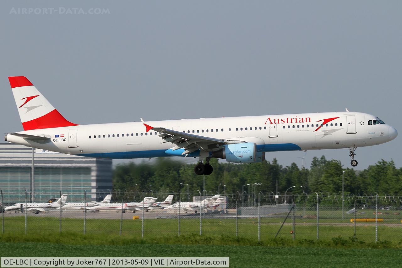 OE-LBC, 1996 Airbus A321-111 C/N 581, Austrian Airlines