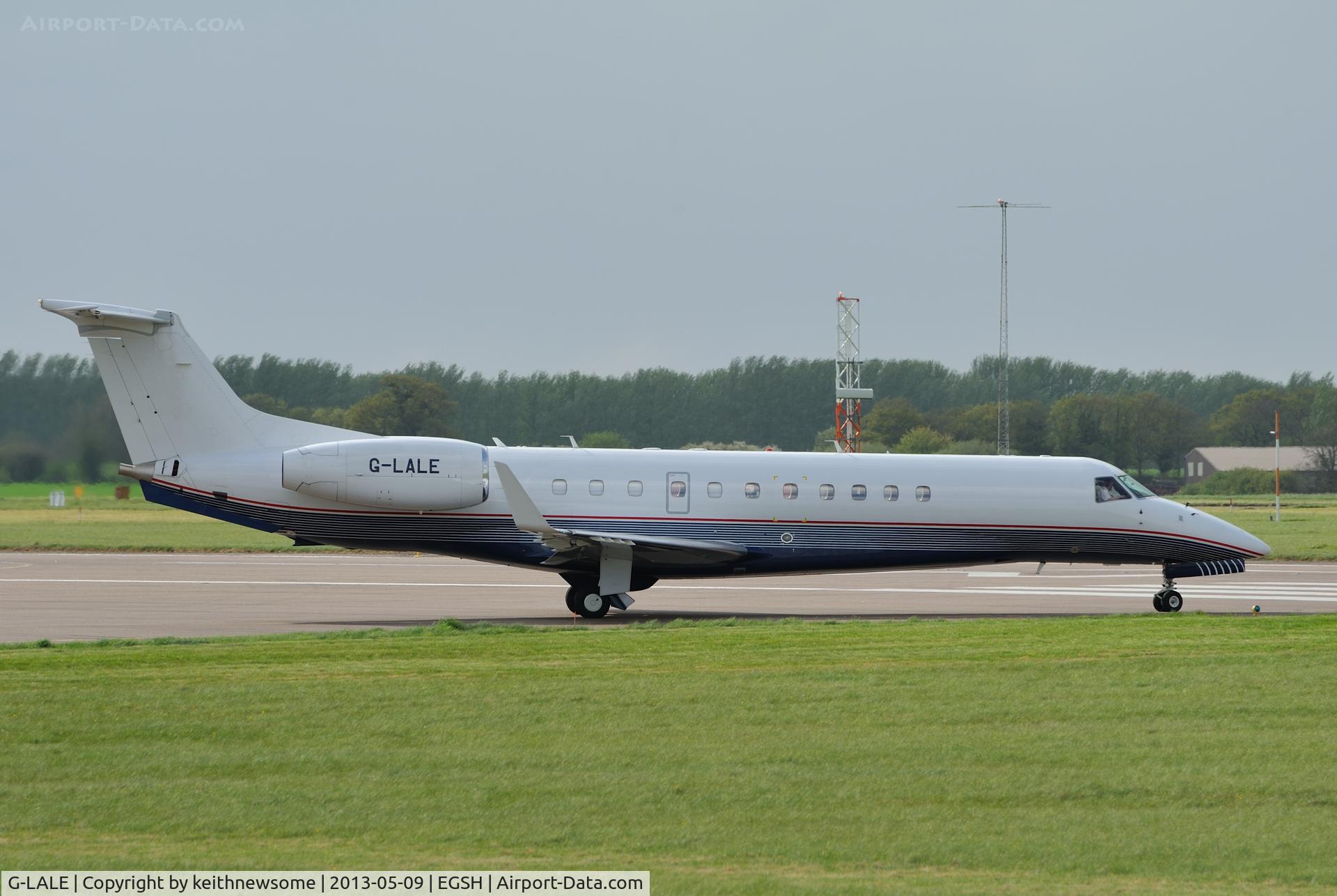 G-LALE, 2007 Embraer EMB-135BJ Legacy 600 C/N 14501017, About to leave.