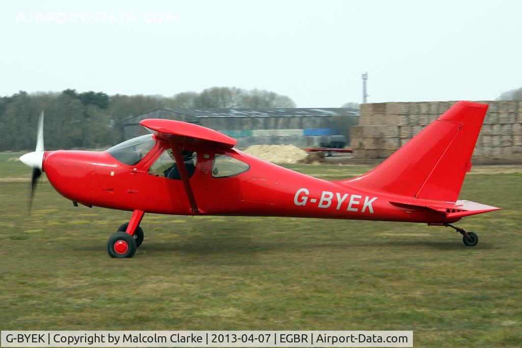 G-BYEK, 2000 Stoddard-Hamilton GlaStar GS-1 C/N PFA 295-13087, Stoddard-Hamilton GlaStar GS-1 at The Real Aeroplane Club's Spring Fly-In, Breighton Airfield, April 2013.