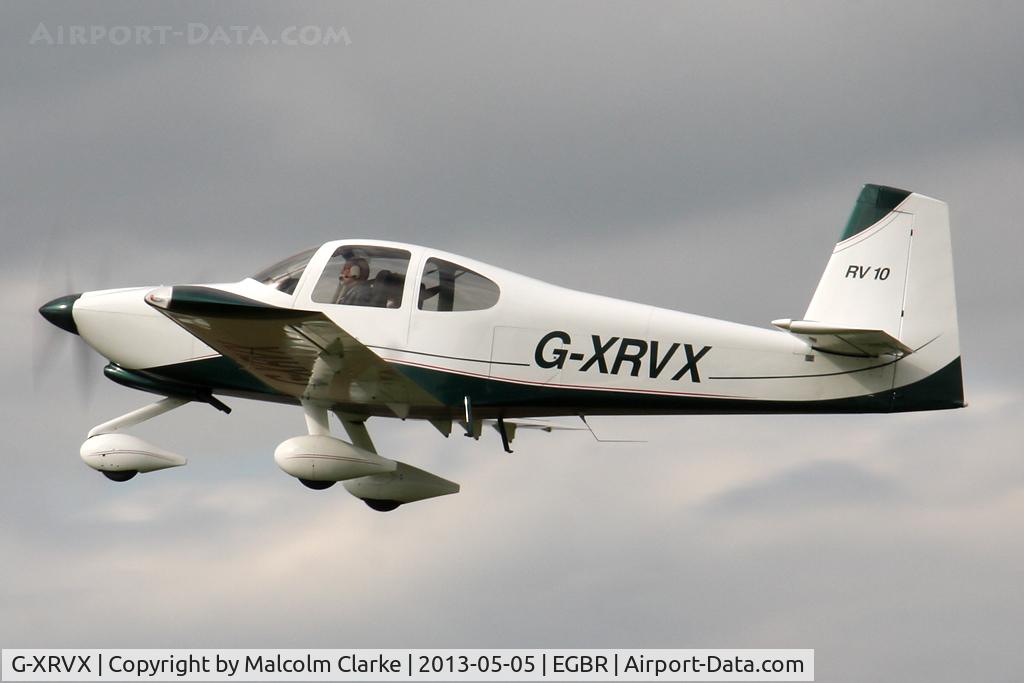 G-XRVX, 2006 Van's RV-10 C/N PFA 339-14592, Vans RV-10 at The Real Aeroplane Club's May-hem Fly-In, Breighton Airfield, May 2013.
