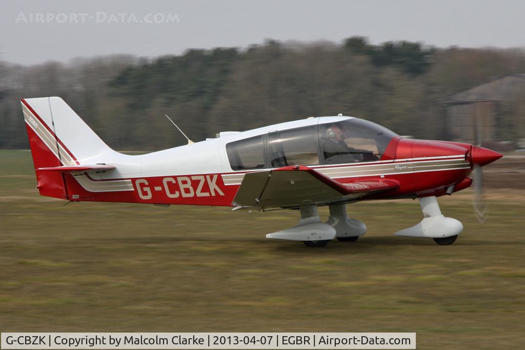 G-CBZK, 2002 Robin DR-400-180 Regent Regent C/N 2543, Robin DR-400-180 Regent at The Real Aeroplane Company's Spring Fly-In, Breighton Airfield, April 2013.