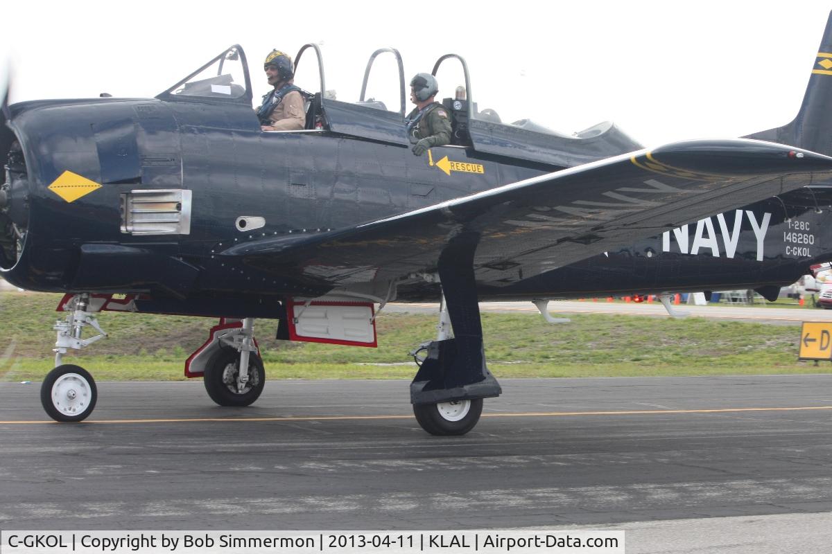 C-GKOL, 1957 North American T-28C Trojan C/N 252-23, Sun N Fun 2013 - Lakeland, FL