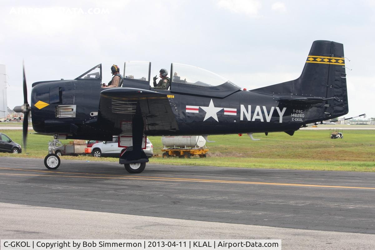 C-GKOL, 1957 North American T-28C Trojan C/N 252-23, Sun N Fun 2013 - Lakeland, FL