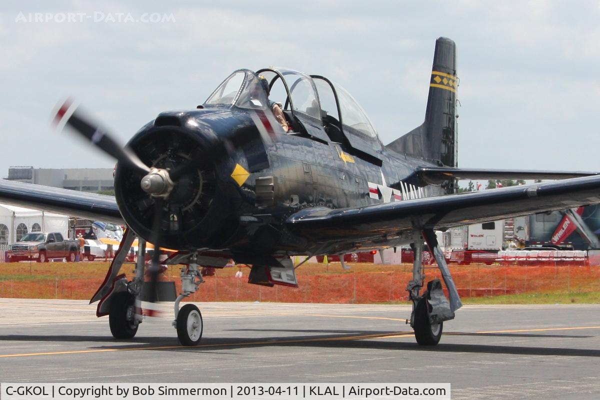 C-GKOL, 1957 North American T-28C Trojan C/N 252-23, Sun N Fun 2013 - Lakeland, FL