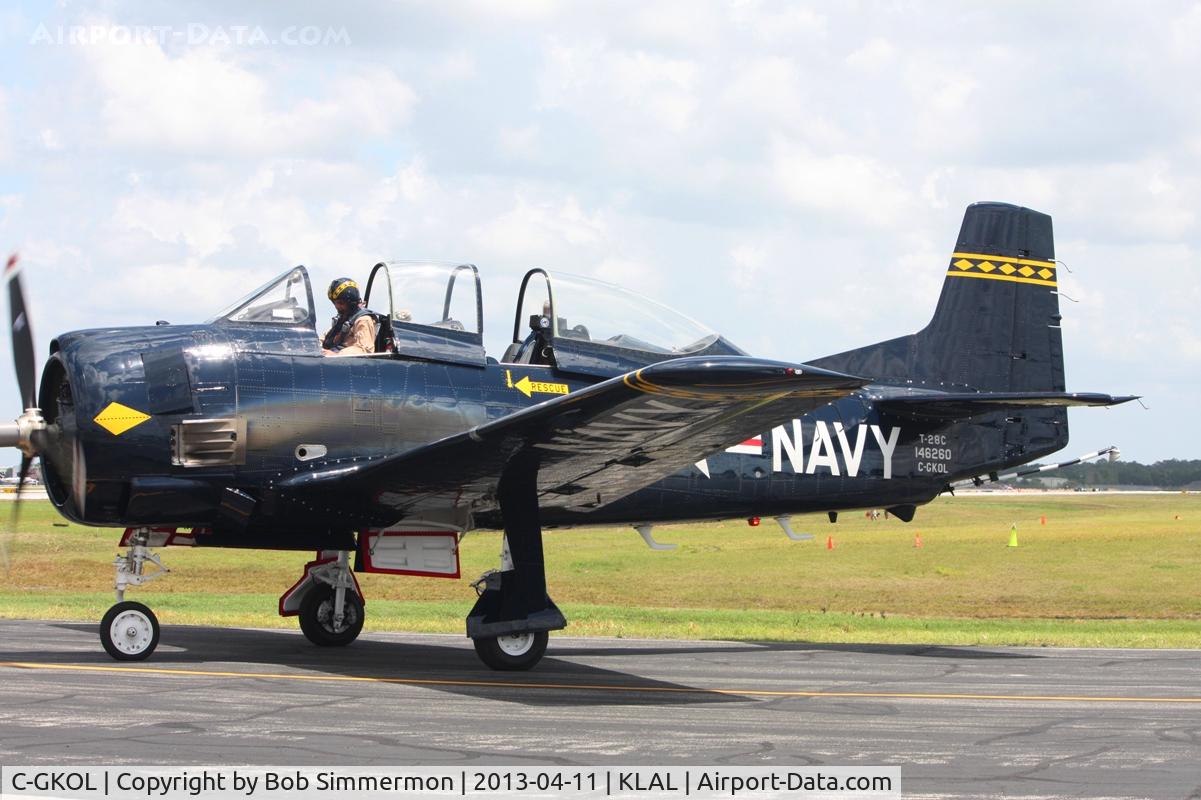 C-GKOL, 1957 North American T-28C Trojan C/N 252-23, Sun N Fun 2013 - Lakeland, FL