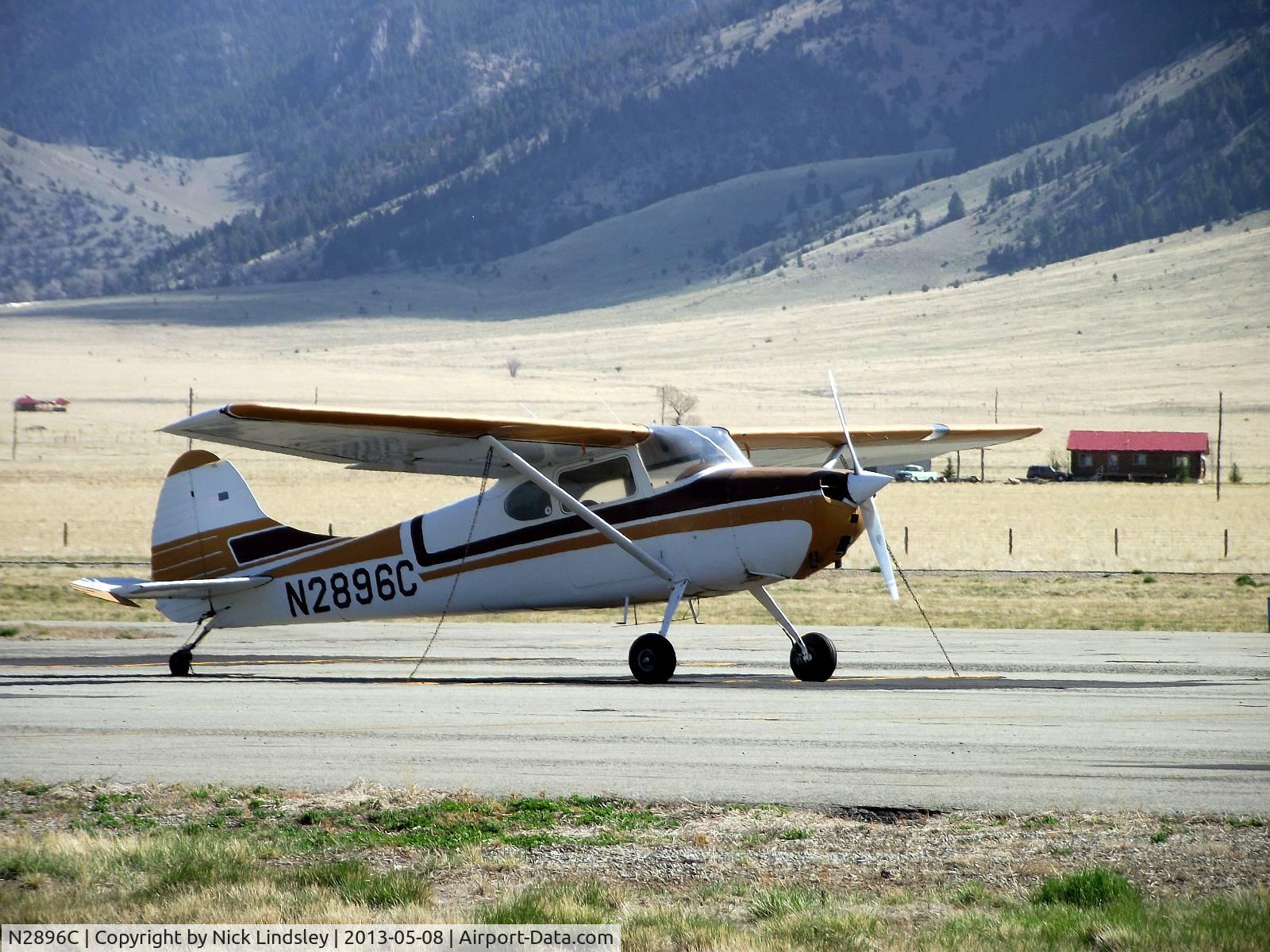 N2896C, 1954 Cessna 170B C/N 26439, Seen at Ennis Airport, Montana May 8, 2013