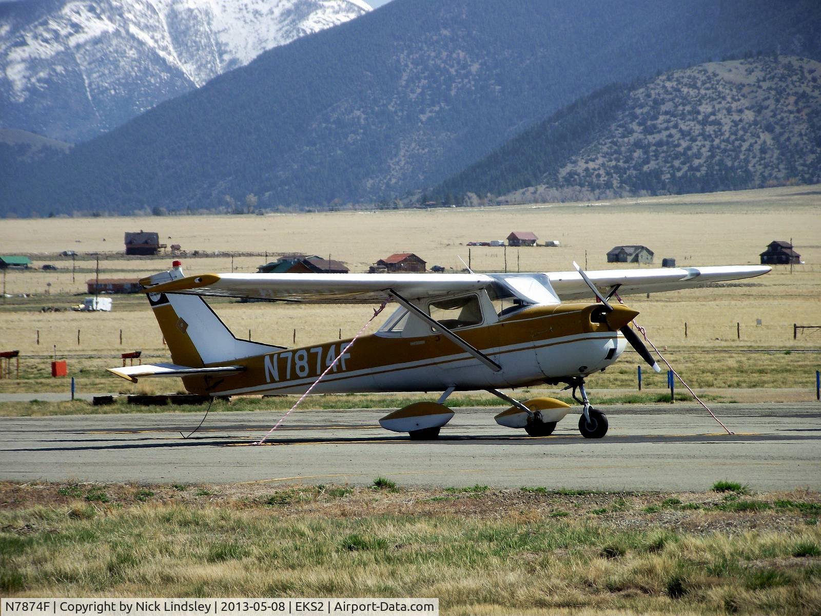 N7874F, 1966 Cessna 150F C/N 15063974, Photographed Ennis Airport, May 8, 2013