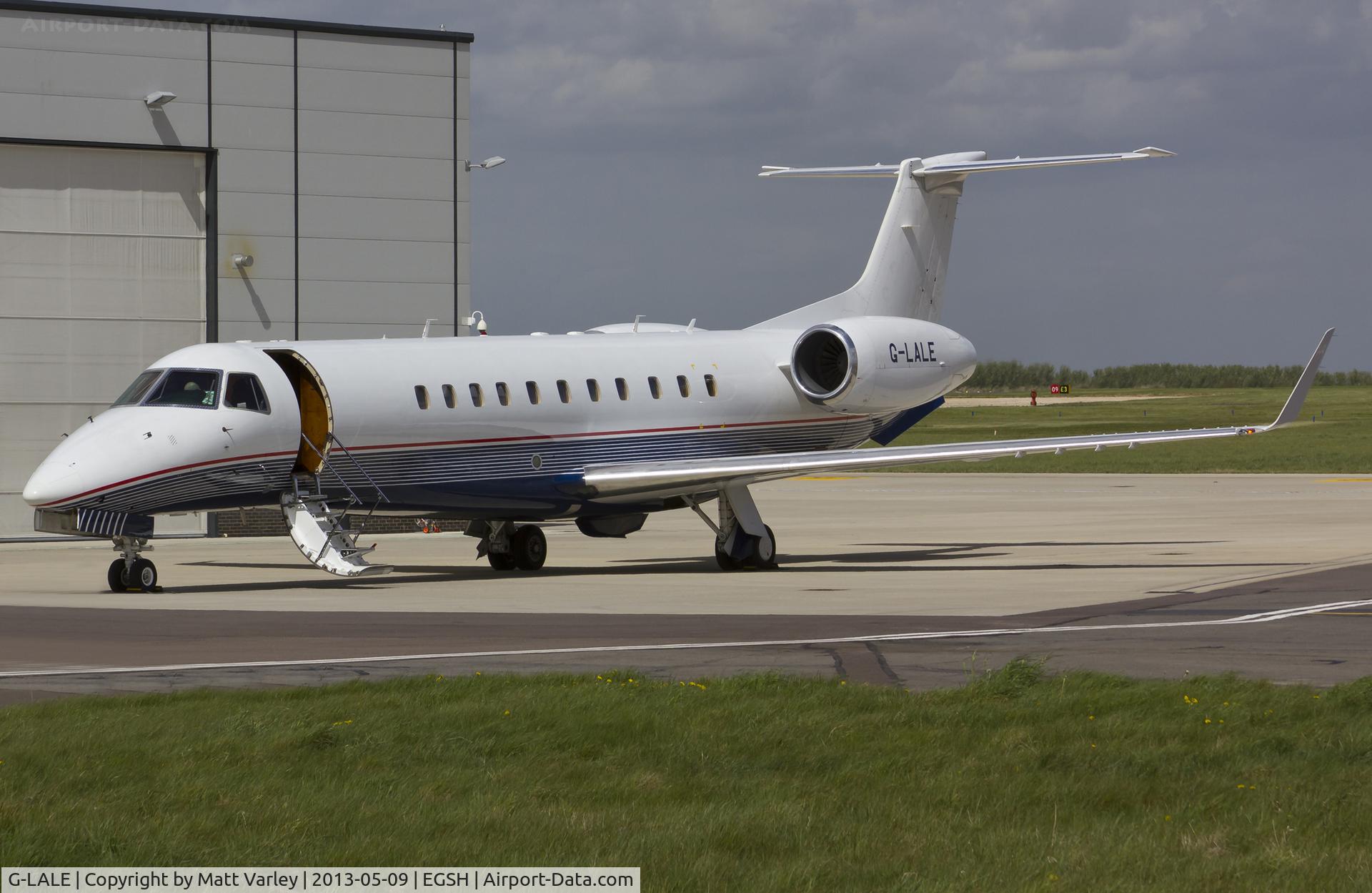 G-LALE, 2007 Embraer EMB-135BJ Legacy 600 C/N 14501017, Sat on stand at SaxonAir.