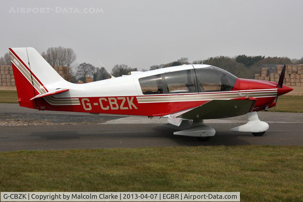 G-CBZK, 2002 Robin DR-400-180 Regent Regent C/N 2543, Robin DR-400-180 Regent at The Real Aeroplane Company's Spring Fly-In, Breighton Airfield, April 2013.
