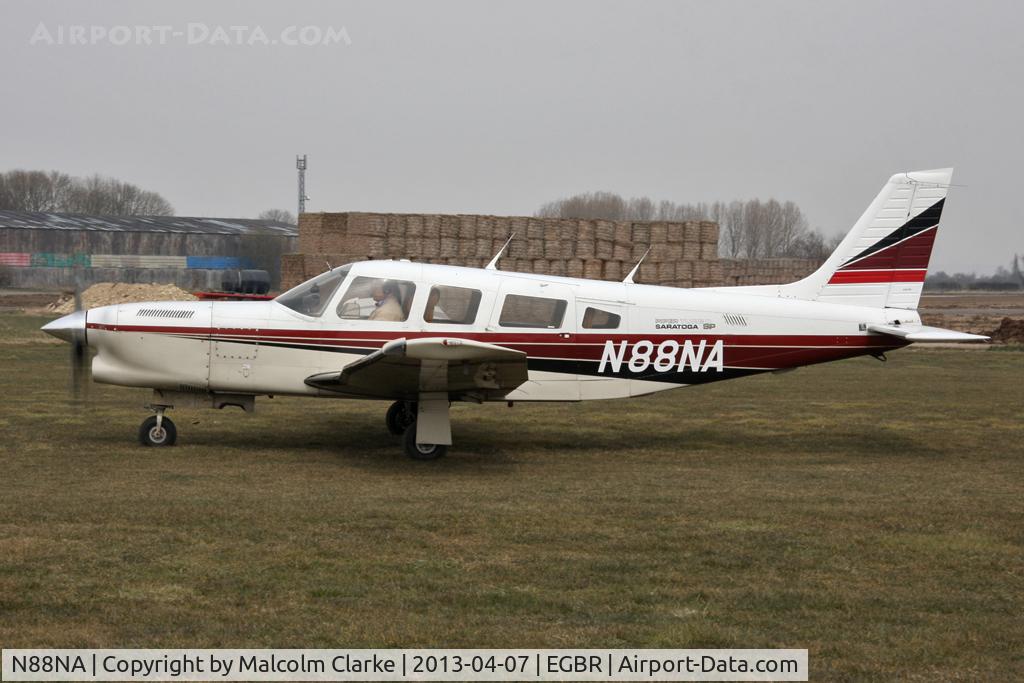 N88NA, 1984 Piper PA-32R-301T Turbo Saratoga C/N 32R-8529005, Piper PA-32R-301T Turbo Saratoga at The Real Aeroplane Club's Spring Fly-In, Breighton Airfield, April 2013.