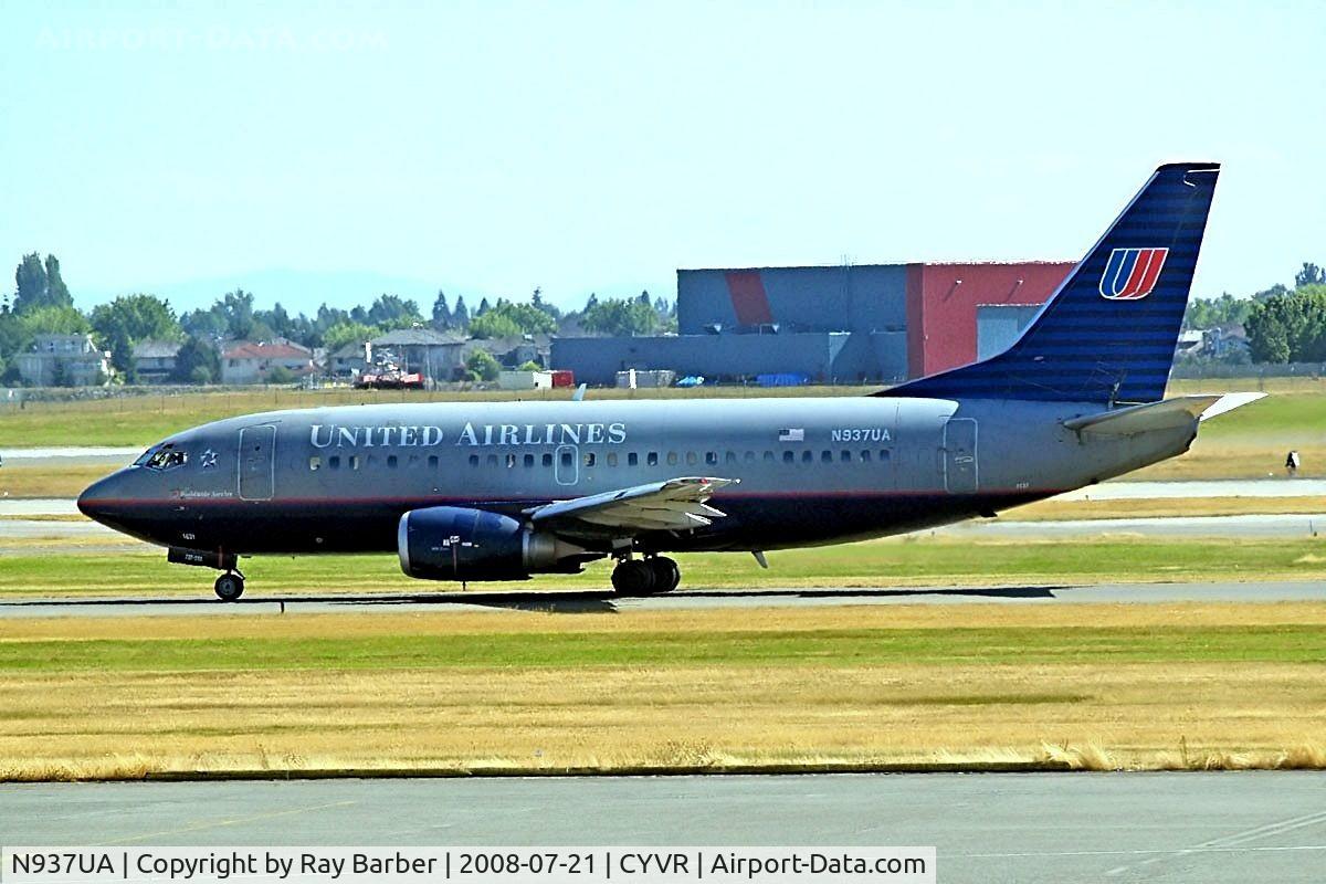 N937UA, 1992 Boeing 737-522 C/N 26668, Boeing 737-522 [26668] (United Airlines) Vancouver~C 21/07/2008