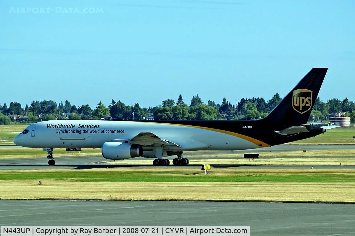 N443UP, 1994 Boeing 757-24APF C/N 27388, Boeing 757-24APF [27388] (UPS) Vancouver~C 21/07/2008