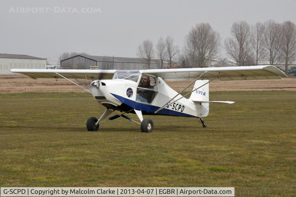 G-SCPD, 2004 Reality Escapade 912(1) C/N BMAA/HB/319, Reality Escapade 912(1) at The Real Aeroplane Club's Spring Fly-In, Breighton Airfield, April 2013.