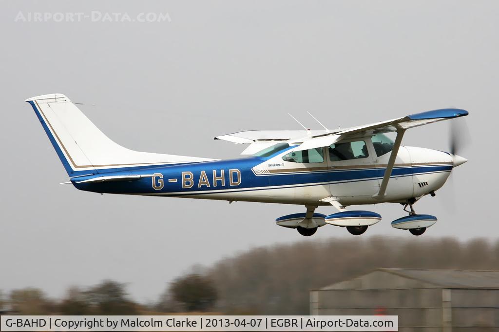 G-BAHD, 1972 Cessna 182P Skylane Skylane C/N 18261501, Cessna 182P Skylane at The Real Aeroplane Club's Spring Fly-In, Breighton Airfield, April 2013.