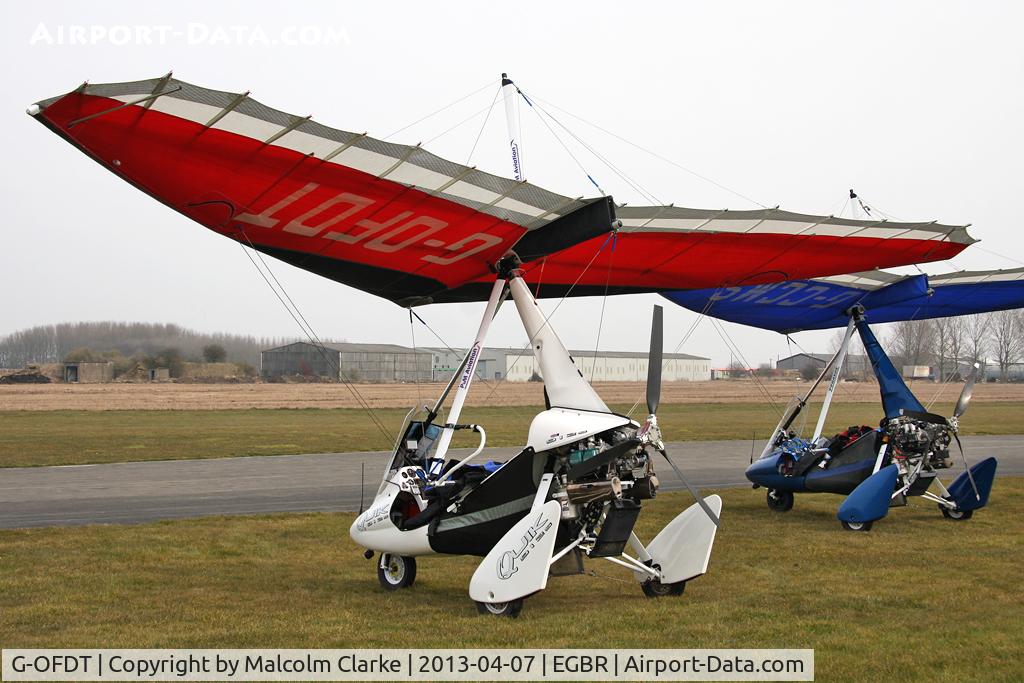 G-OFDT, 2007 P&M Aviation Pegasus Quik C/N 8320, P & M Aviation Pegasus Quik at The Real Aeroplane Club's Spring Fly-In, Breighton Airfield, April 2013.